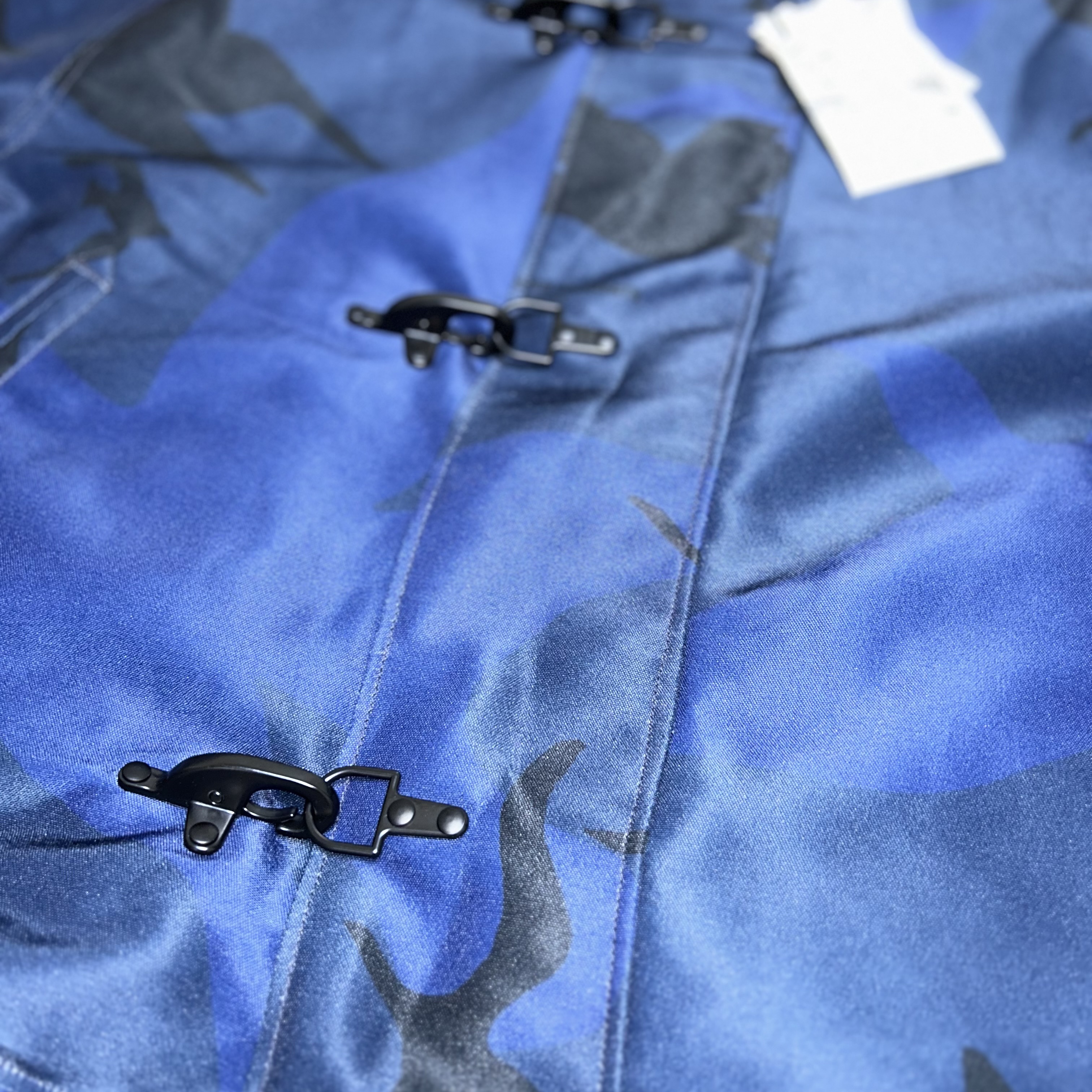 Engineered Garments Poly Seagull Print Oxford Deck Jacket Navy 착용 스타일 - 6