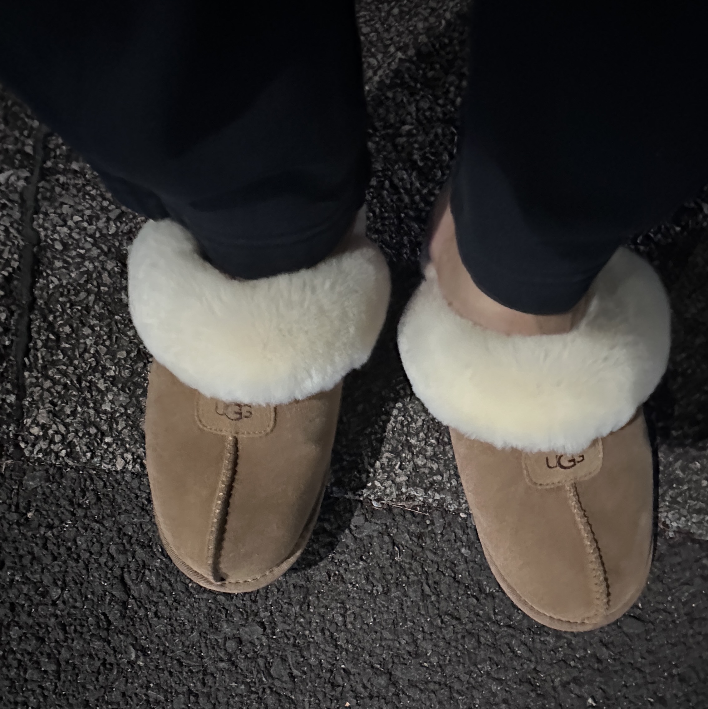 (W) UGG Coquette Slipper Chestnut 착용 스타일