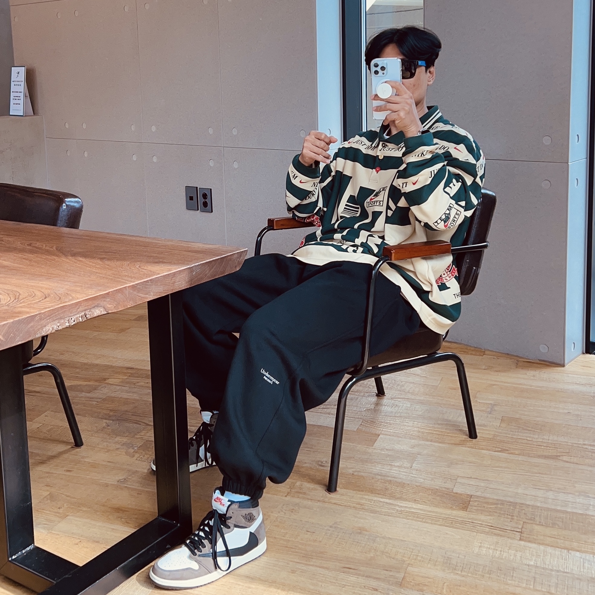 Nike x Cactus Plant Flea Market Long Sleeve Polo Natural - US/EU, Undermycar Mu.03 Anti Fxxking Logo Play Oversized Sweat Jogger Black 착용 스타일