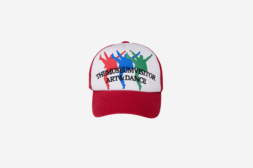 ★THE MUSEUM VISITOR★ ART DANCE LOGO BALLCAP RED 11355 더뮤지엄비지터 아트 댄스 로고 볼캡 레드 | The Museum Visitor