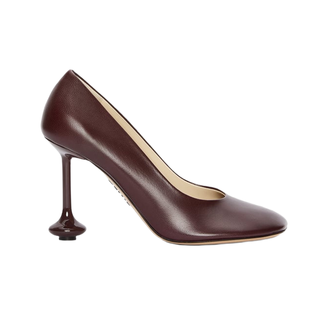 (W) Loewe Toy Pump In Goatskin Burgundy 상세 이미지 1