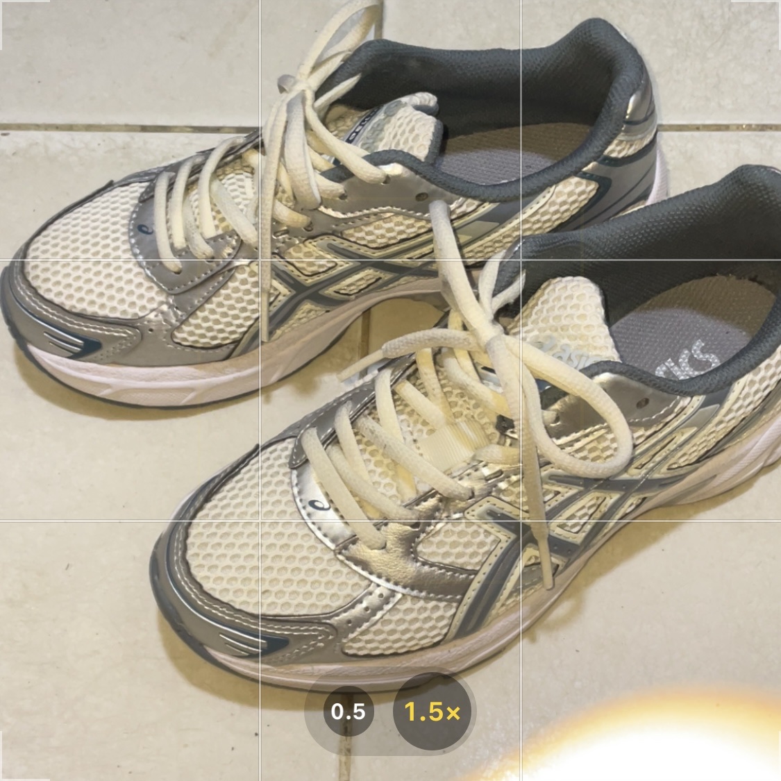 Asics Gel-1130 Cream Ironclad 착용 스타일