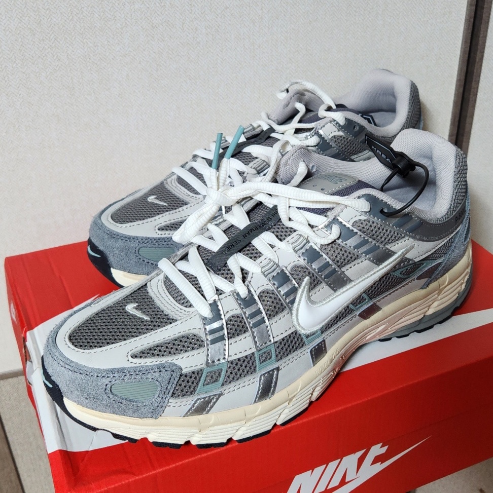 Nike P-6000 Flat Pewter Light Iron Ore 착용 스타일
