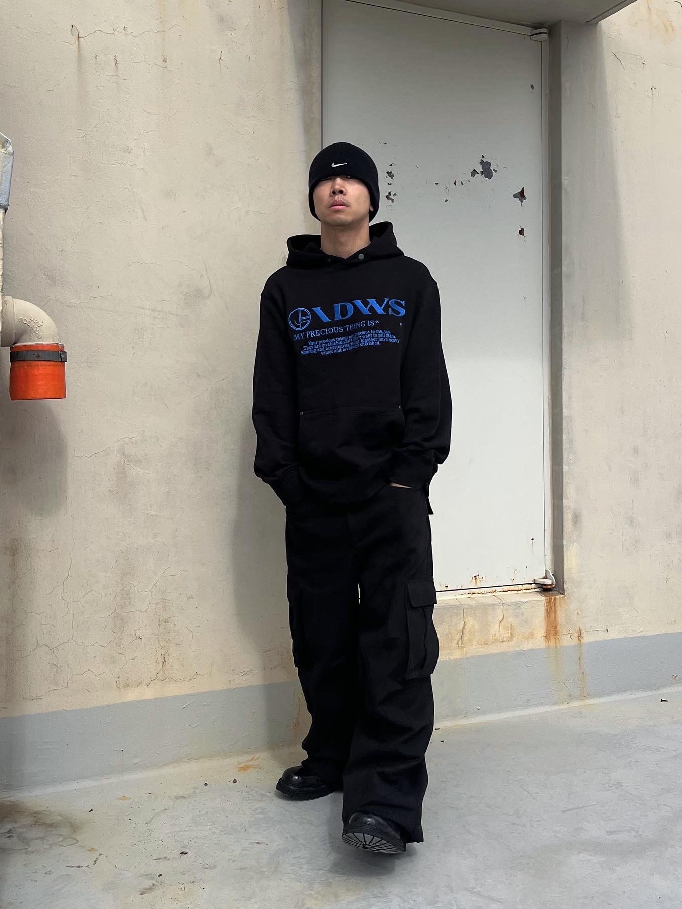 Nike NSW Beanie Black 착용 스타일