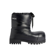 (W) Balenciaga Skiwear Alaska Leather Low Boot Black