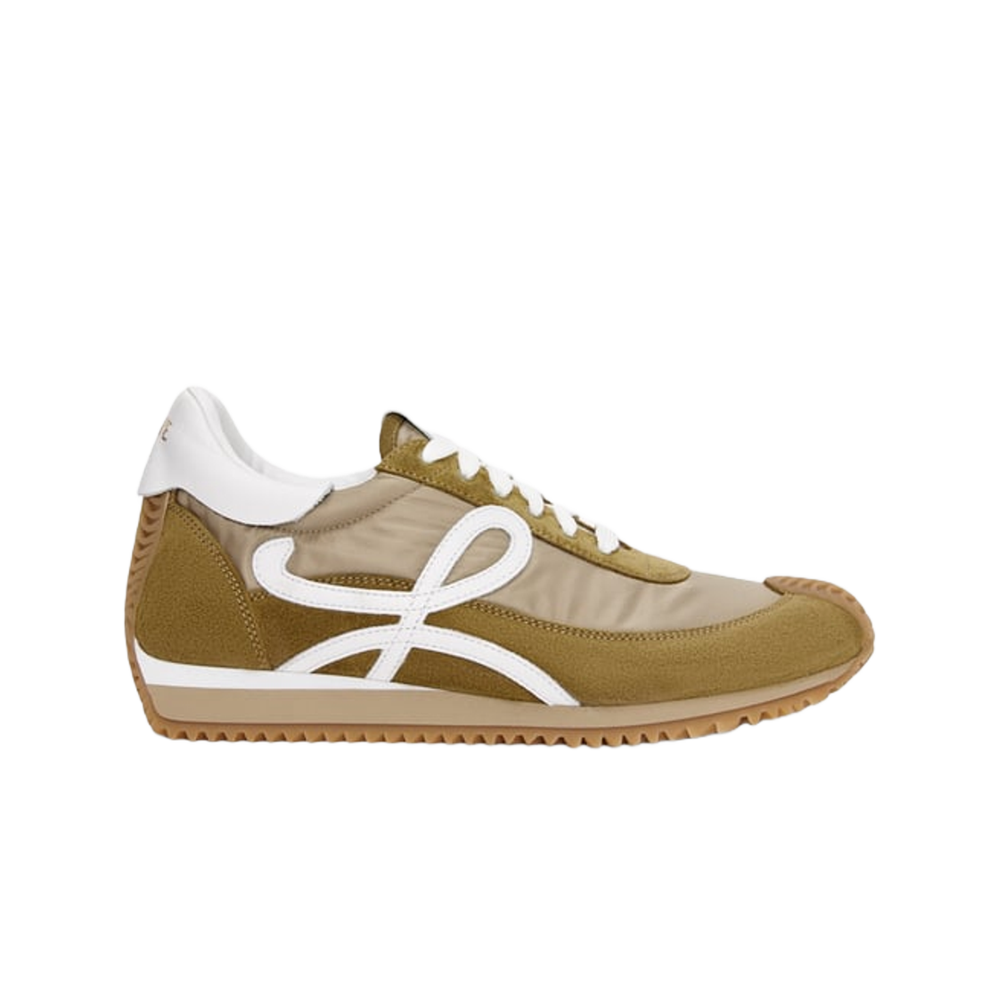 로에베 플로우 러너 인 나일론 앤 스웨이드 린넨 화이트(Loewe Flow Runner In Nylon and Suede Linen White) - 1