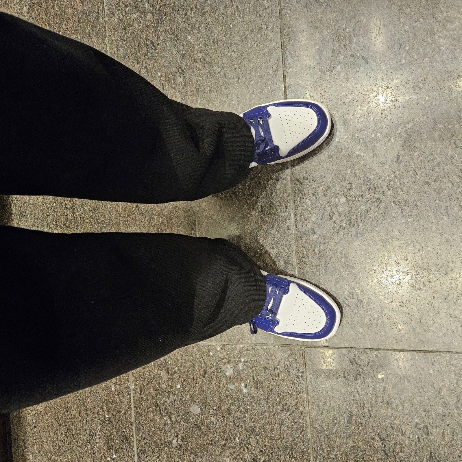 Jordan 1 Low Sky J Purple White 착용 스타일
