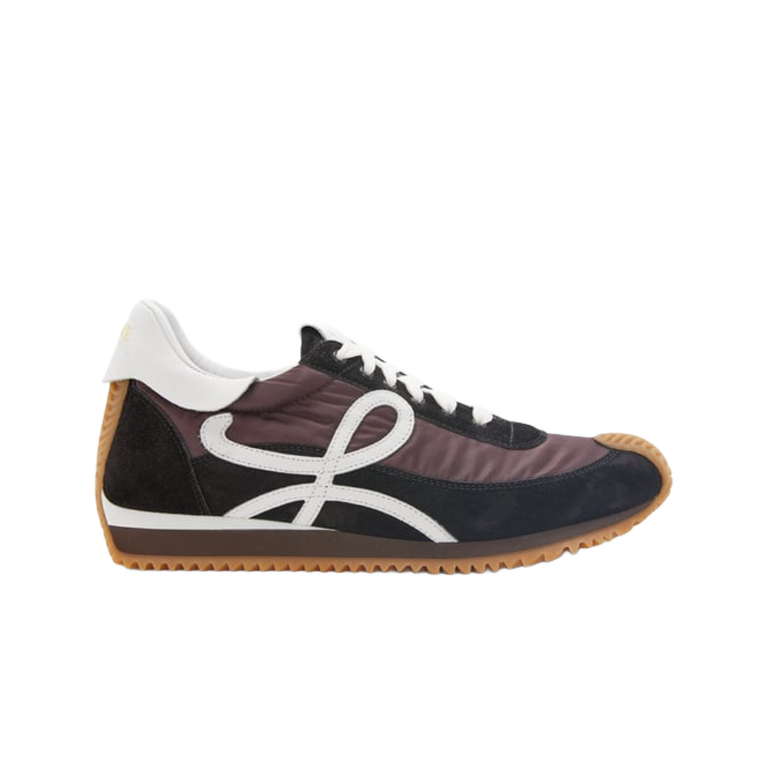 M816282XA1-6030 Loewe Flow Runner In Nylon and Suede Black Shitake