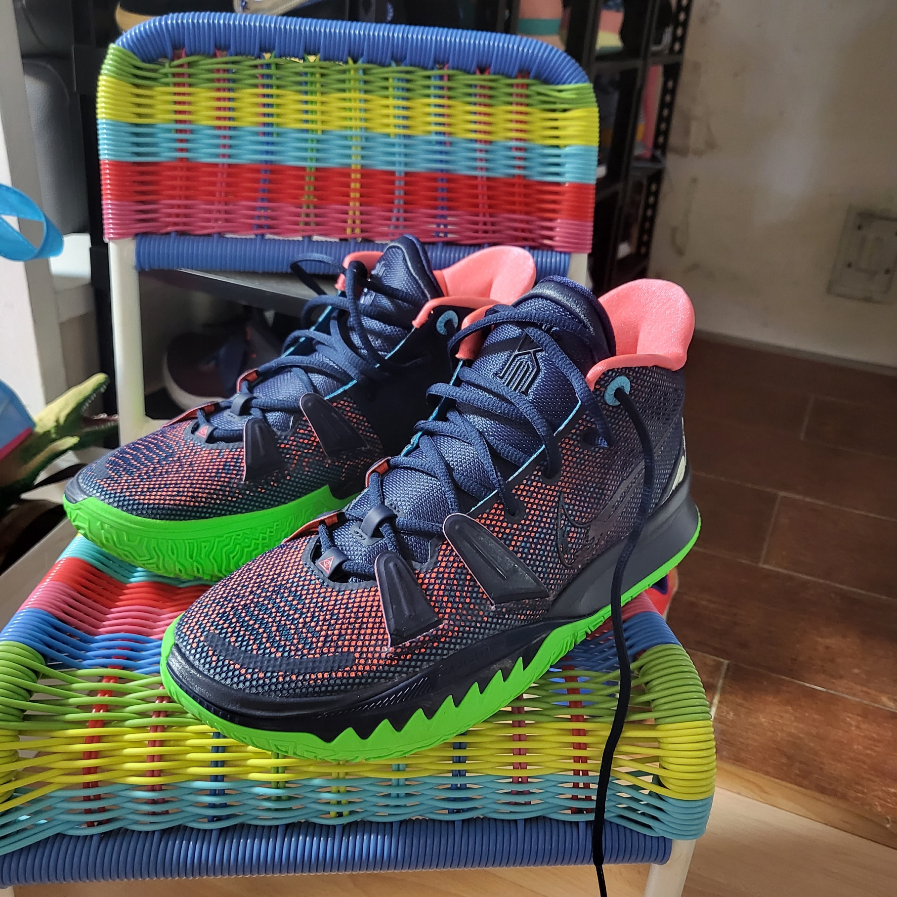 Nike Kyrie 7 EP Midnight Navy 착용 스타일