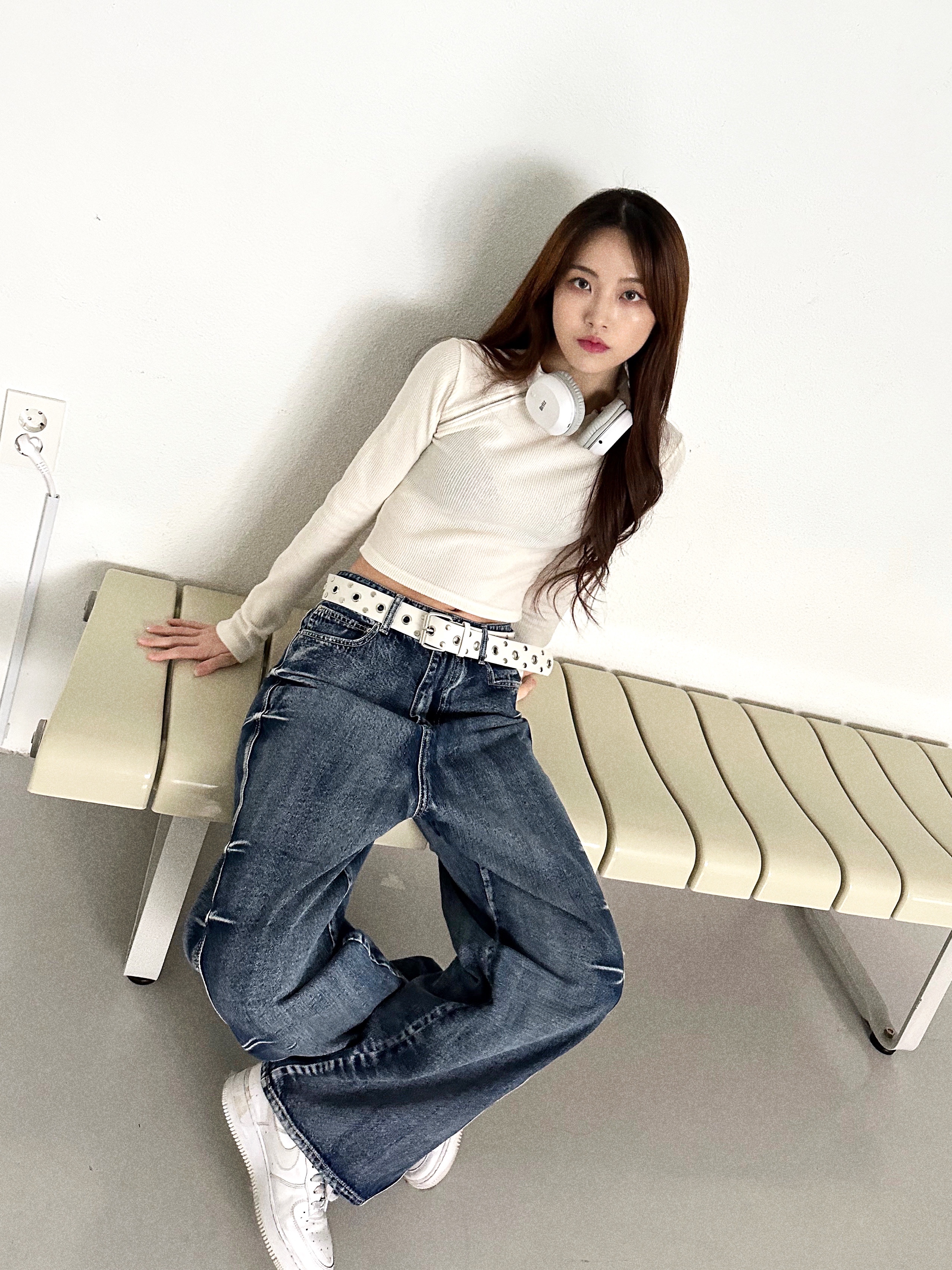 (W) Nike Air Force 1 '07 Low White, Nike Air Force 1 '07 Low White 착용 스타일 - 3