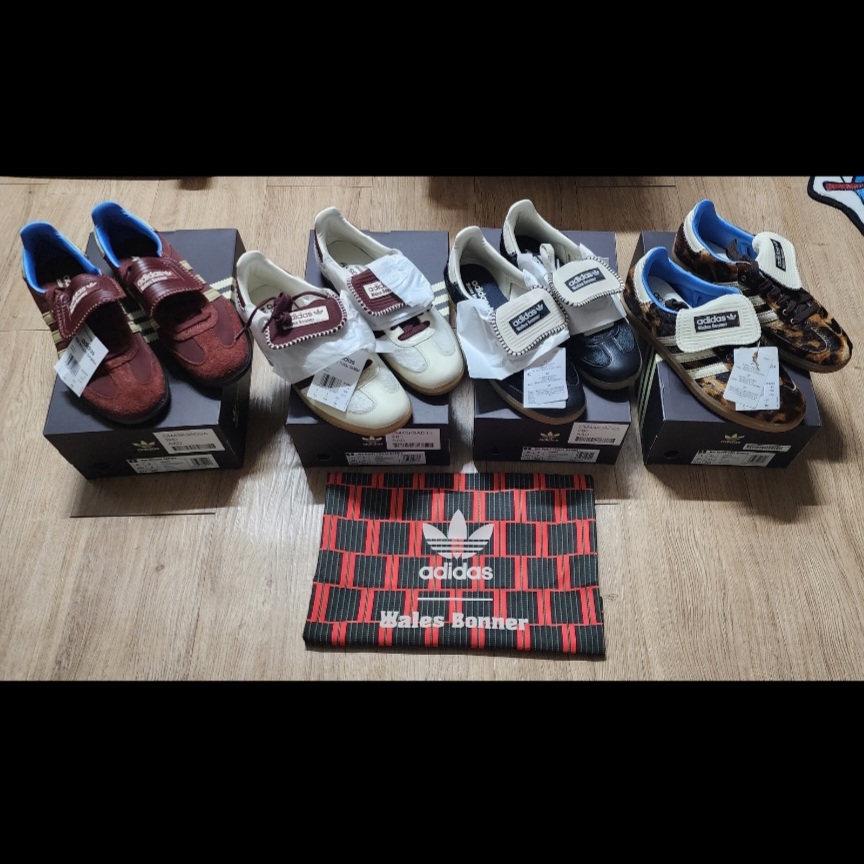 Adidas x Wales Bonner Pony Tonal Samba Core Black Cream White, Adidas x Wales Bonner Pony Tonal Samba Cream White Mystery Brown 착용 스타일