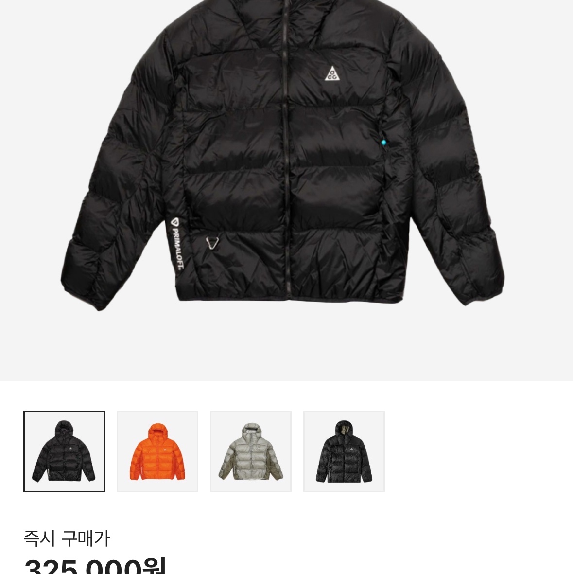 Nike ACG Therma-Fit ADV Lunar Lake Puffer Jacket Black - Asia 착용 스타일