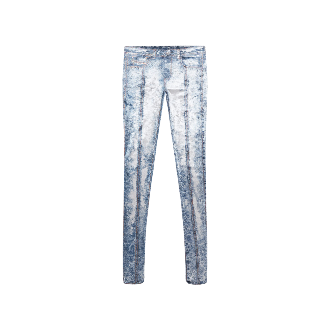 (W) Diesel Chenille Leggings with Denim Print Blue 상세 이미지 1