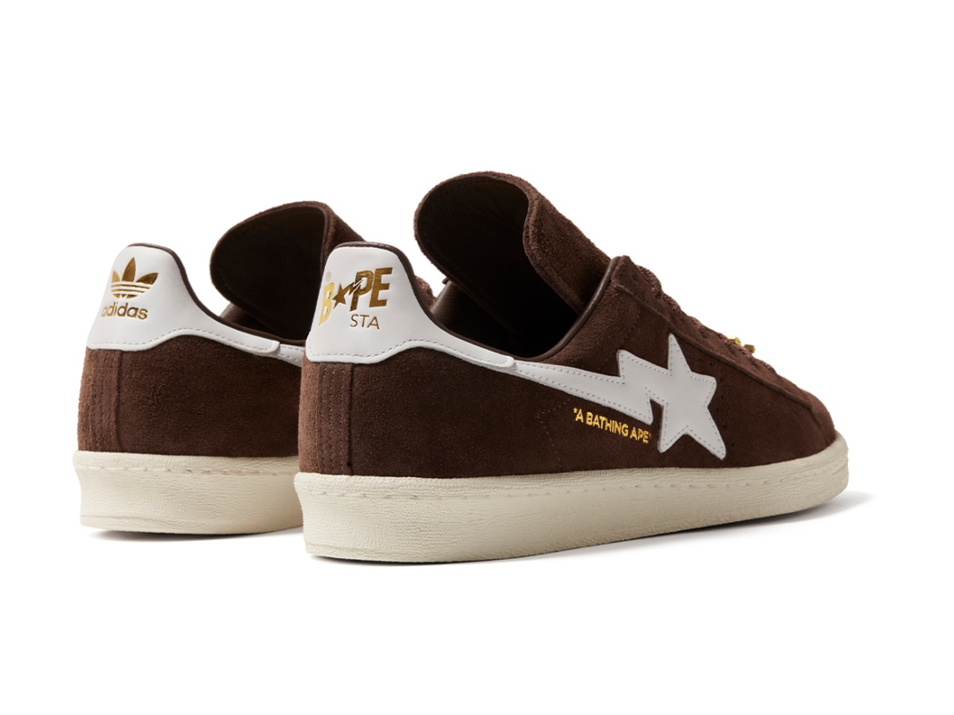 Adidas x BAPE Campus 80s Brown 착용 스타일