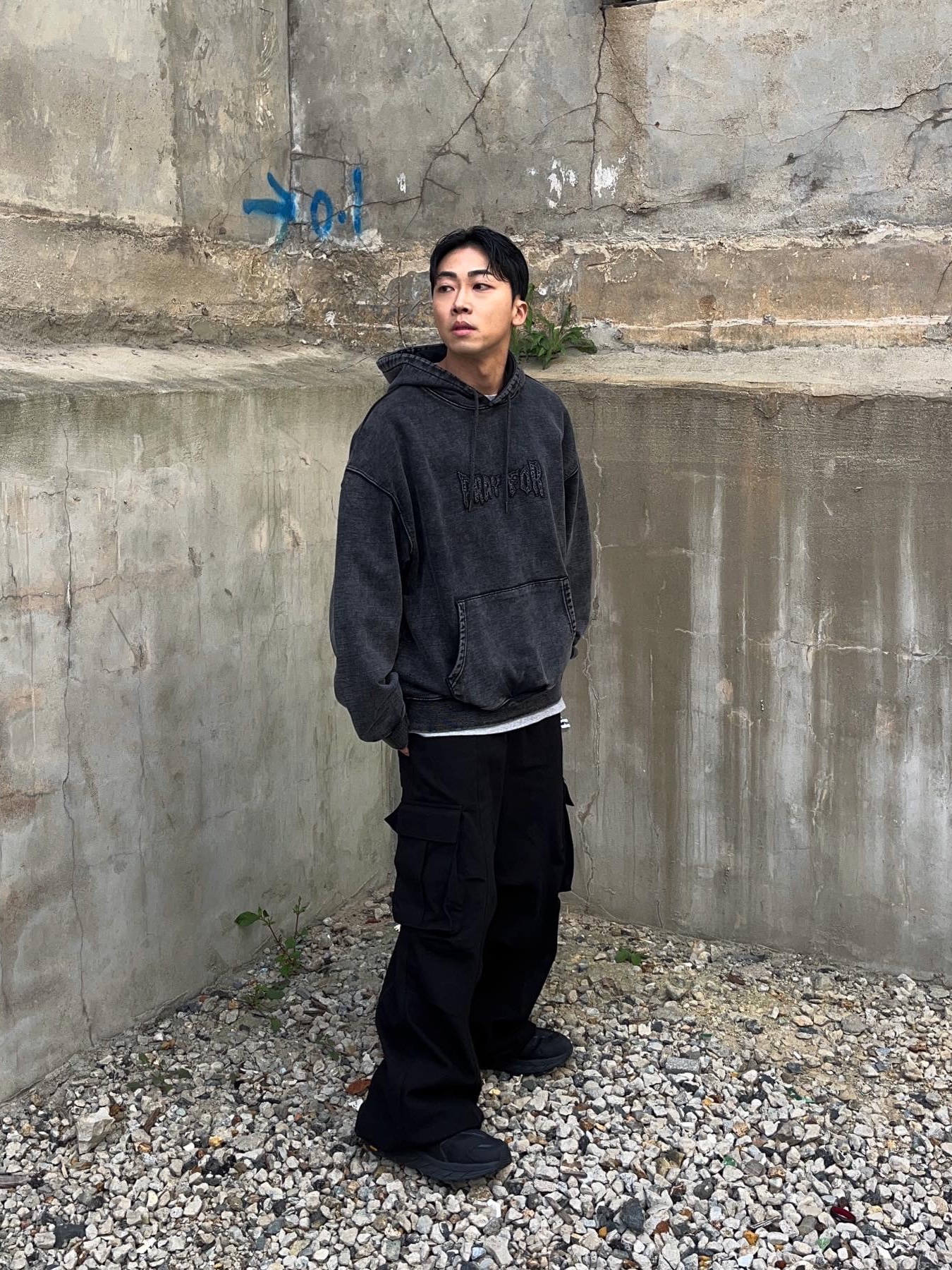 Hoka Anacapa Mid Gore-Tex Black 착용 스타일