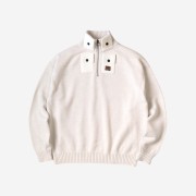 Kapital 8G Cotton Wool Nickel 4 Half Zip Sweater Kinari
