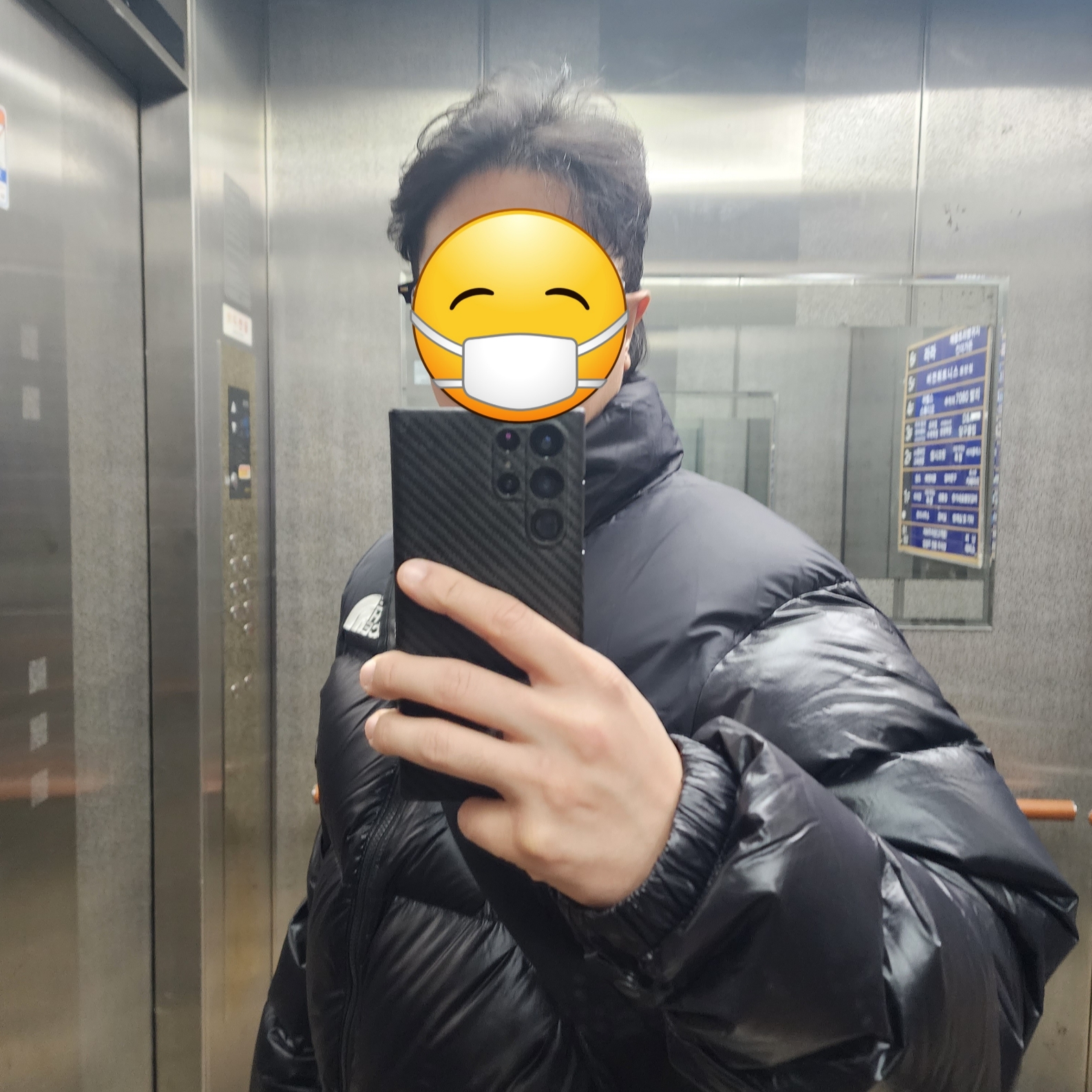 The North Face 1996 Eco Nuptse Jacket Real Black 착용 스타일