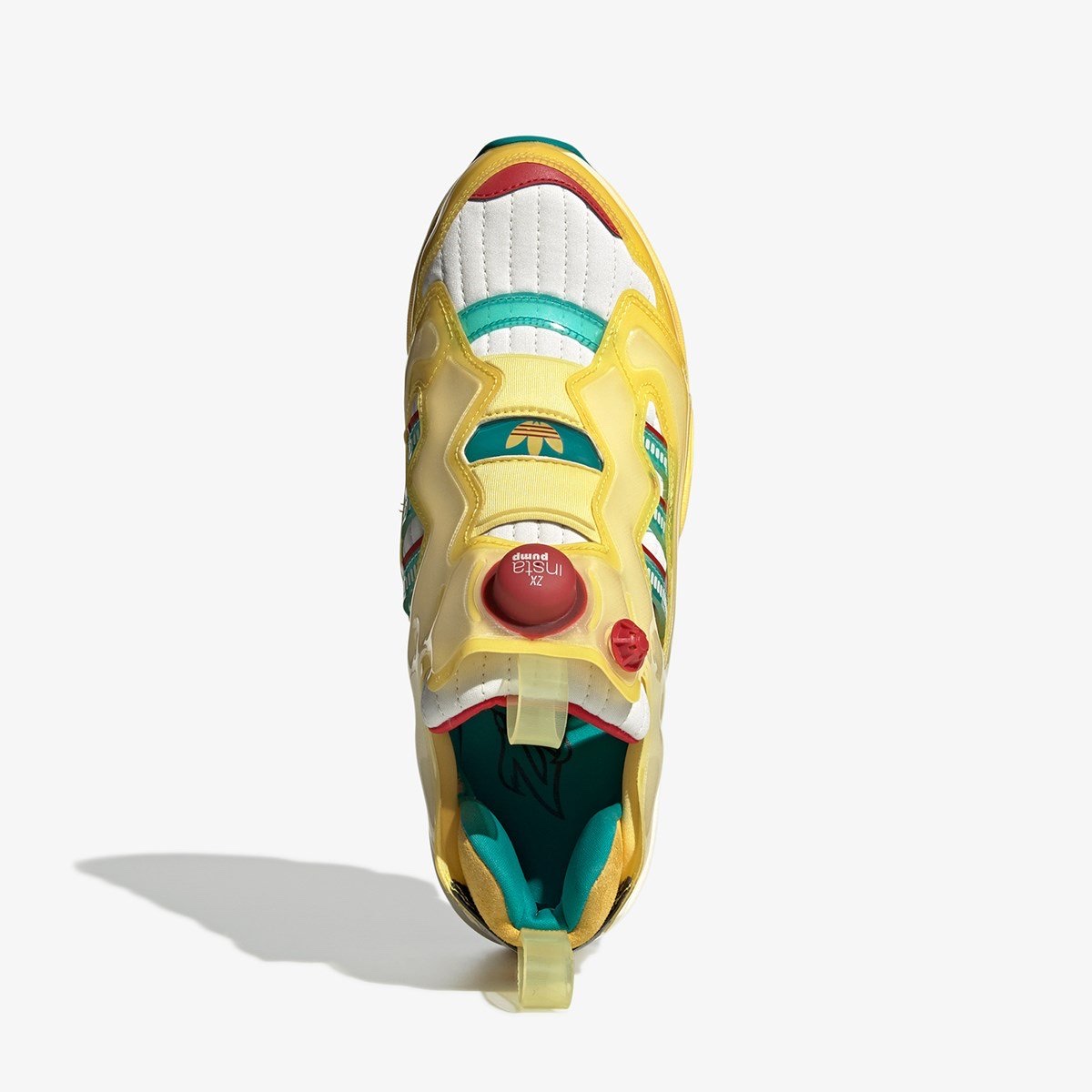 Adidas x Reebok ZX Fury Spring Yellow Equipment Green 착용 스타일