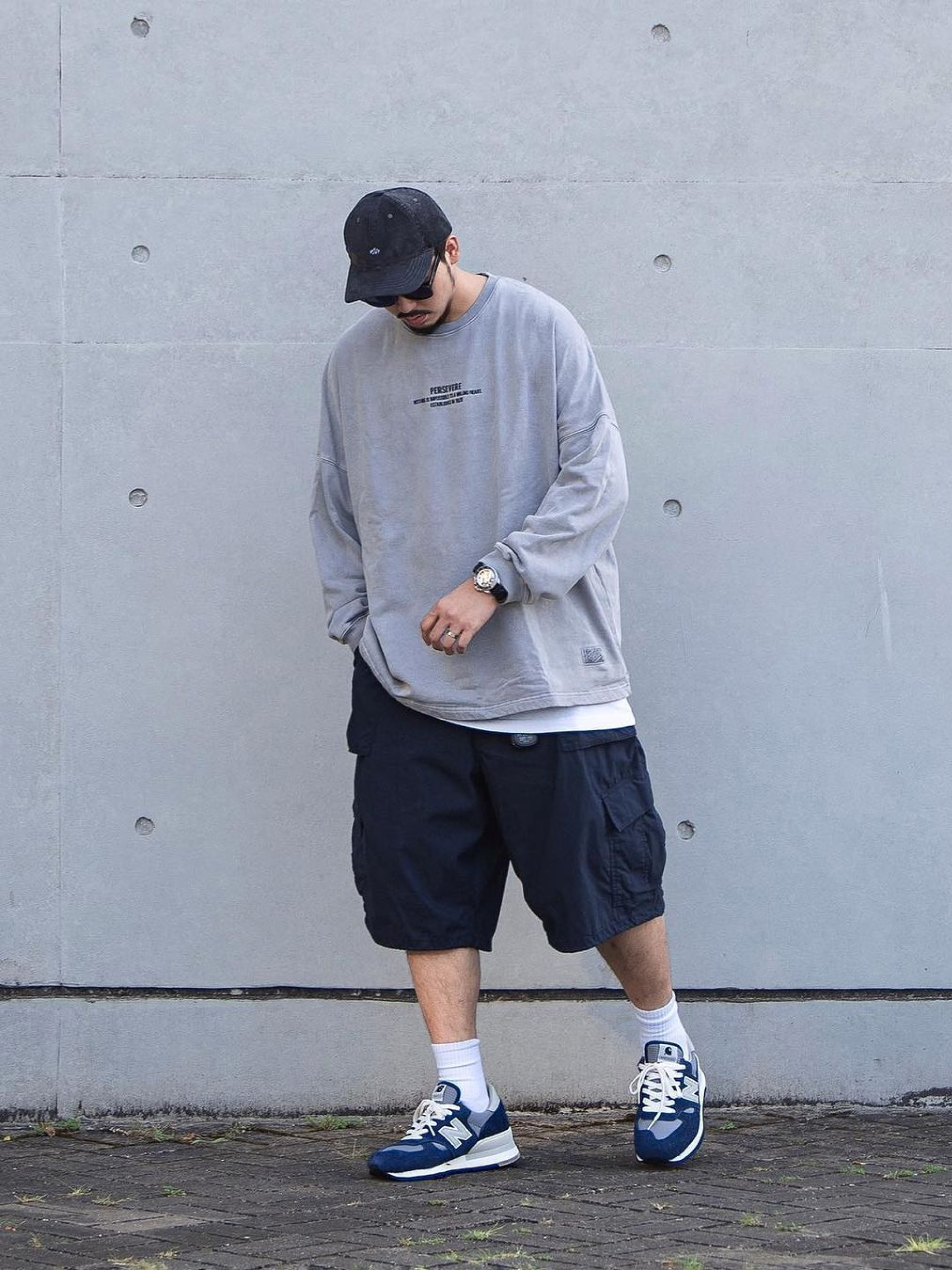 New Balance 990v6 Made in USA Grey - D Standard, New Balance x Carhartt WIP 990v1 Made in USA Sculpture Center 착용 스타일 - 3