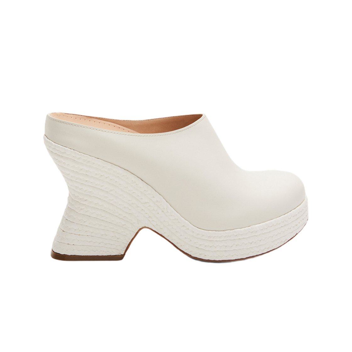 (W) Loewe Terra Clog In Calfskin White 상세 이미지 1