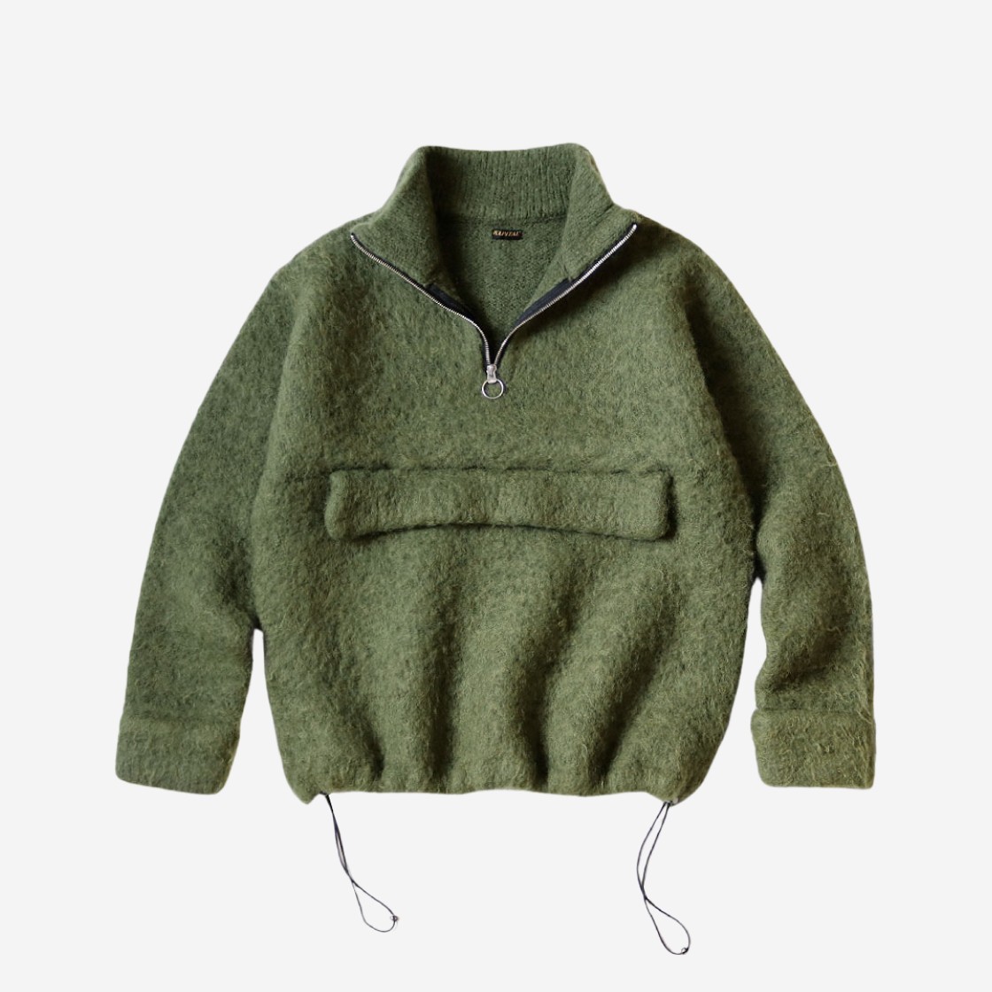 Kapital 5G Mohair Half Zip Anorak Green 상세 이미지 1