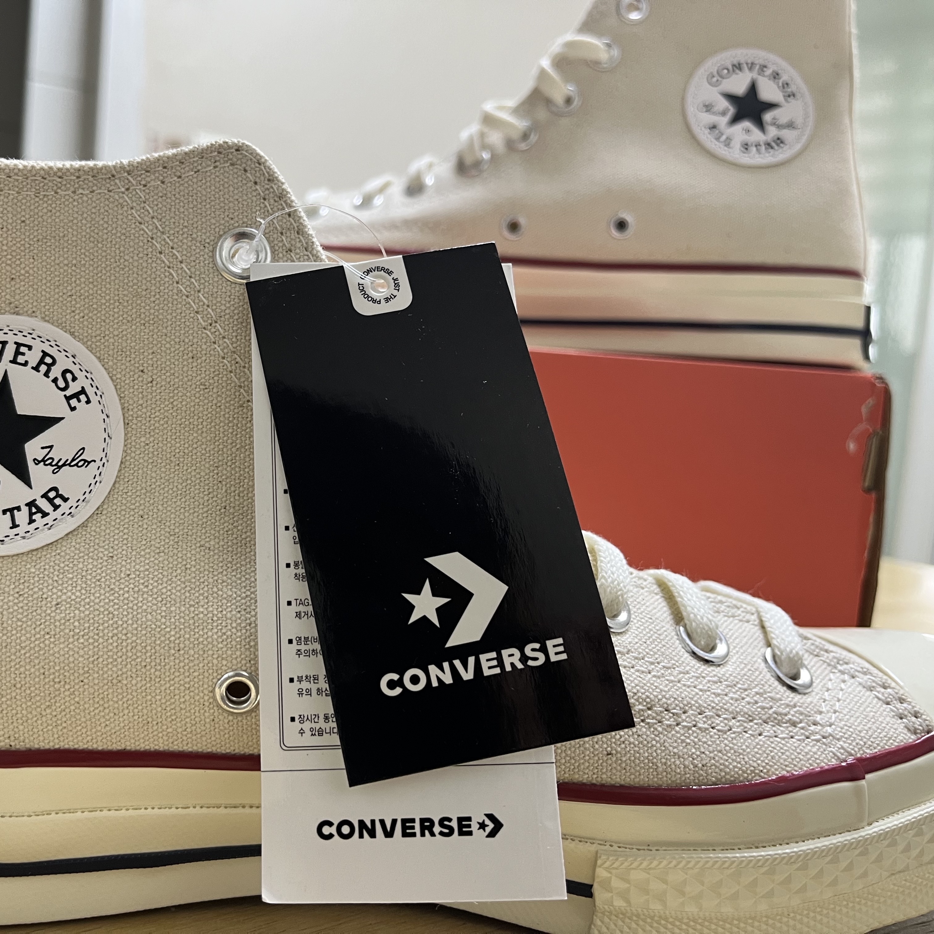 Converse Chuck 70 High Parchment 착용 스타일