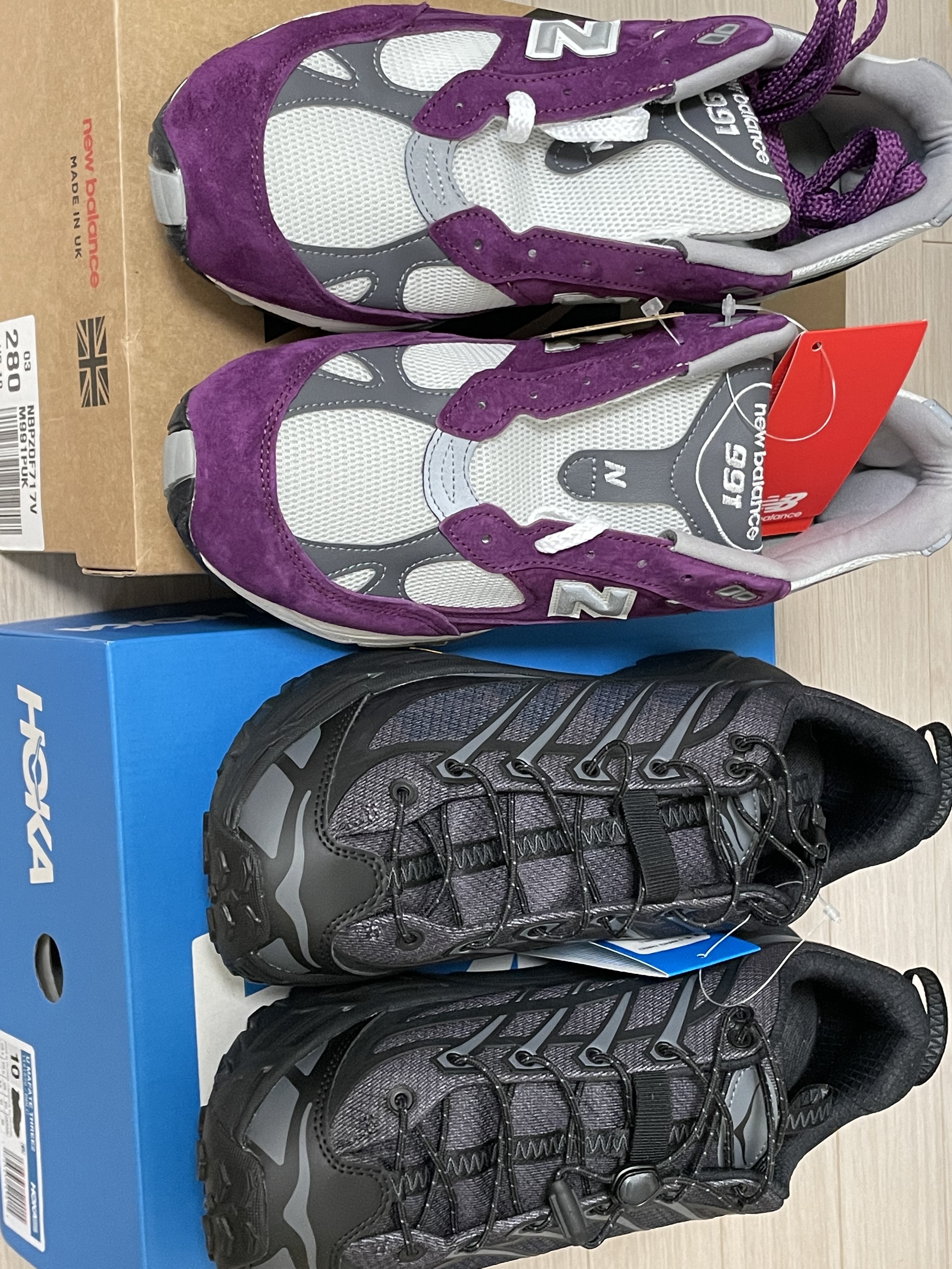 Hoka Mafate Three 2 Black 착용 스타일
