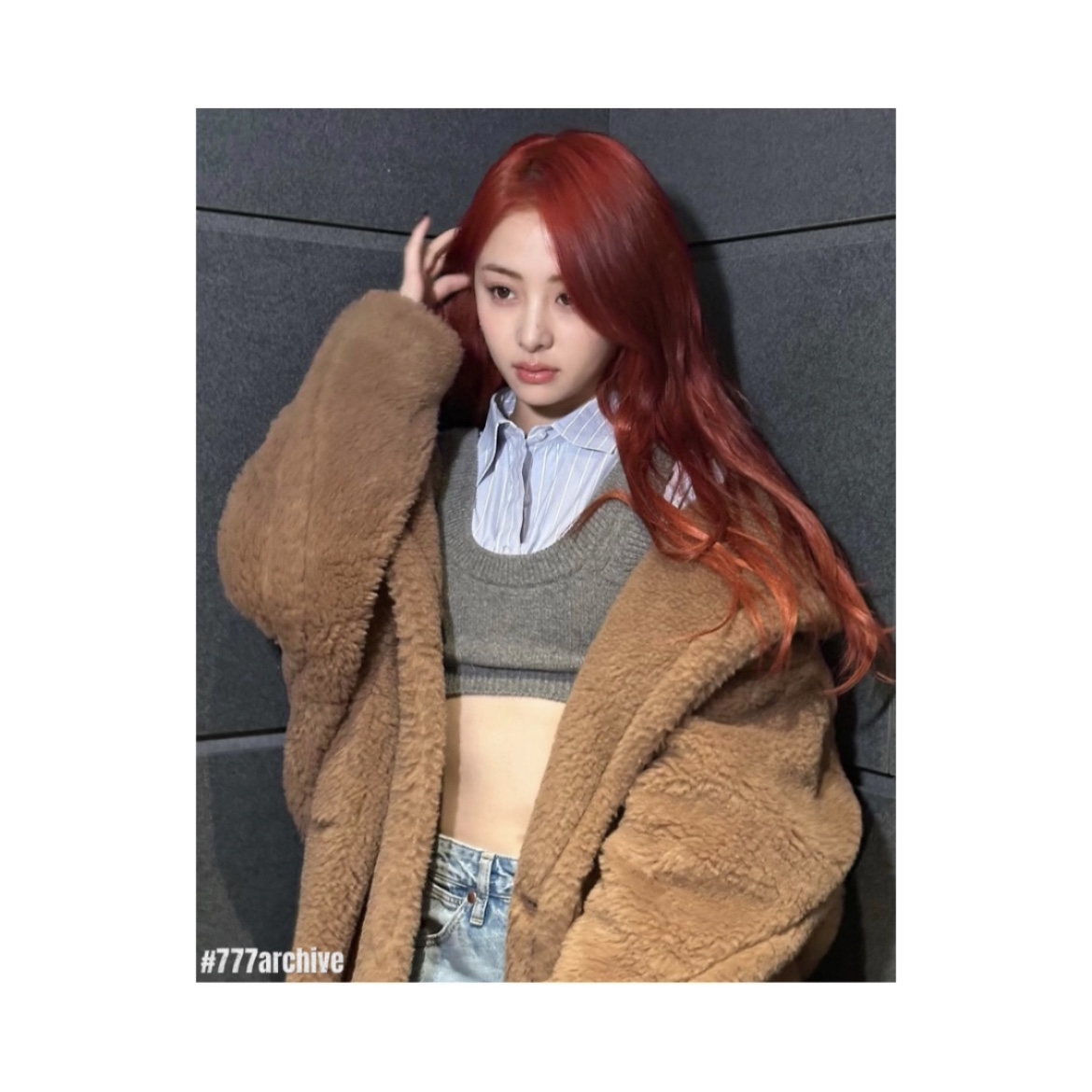 (W) Max Mara Nuevo Teddy Bear Icon Coat in Alpaca and Cashmere Sand 착용 스타일 - 4