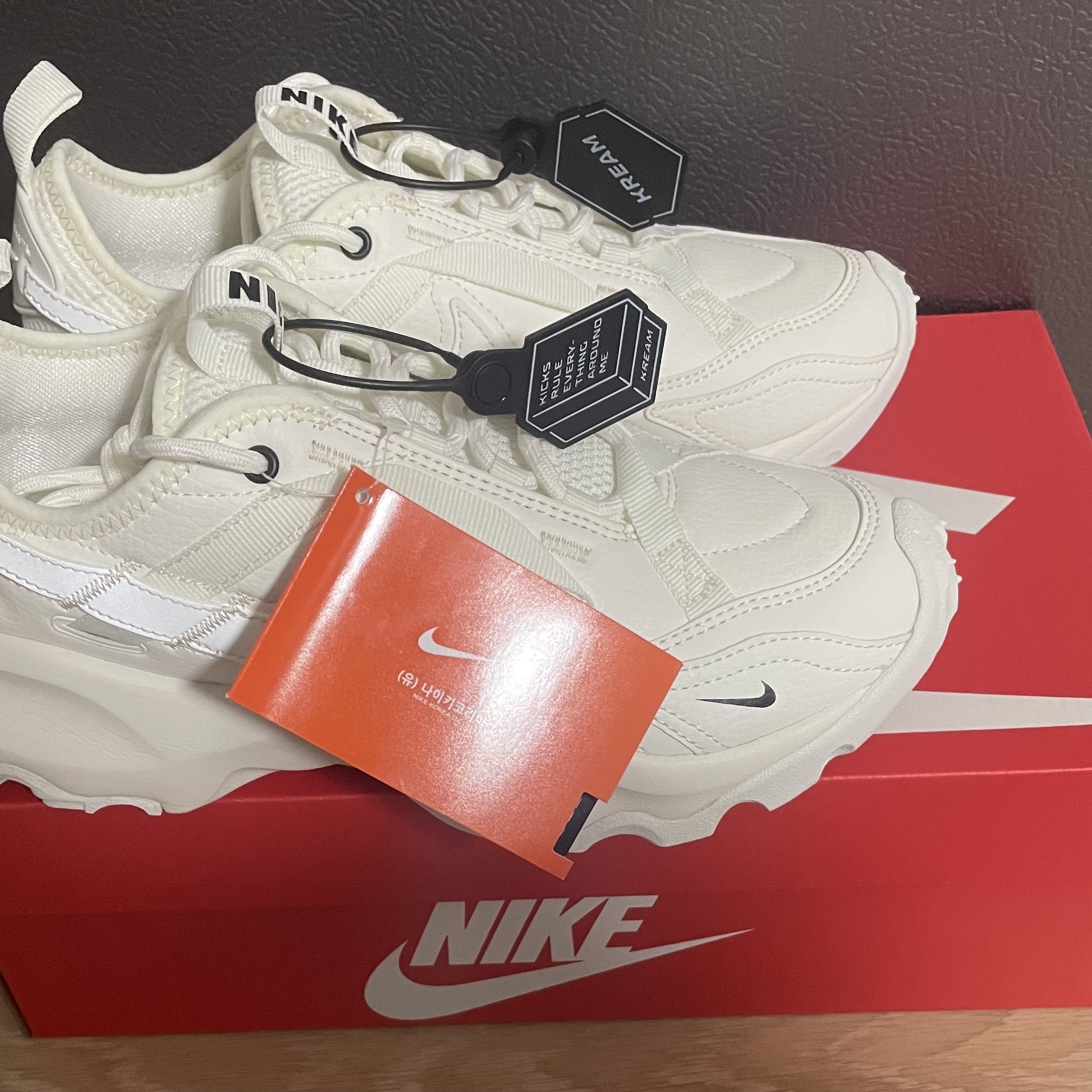 (W) Nike TC 7900 Summit White 착용 스타일