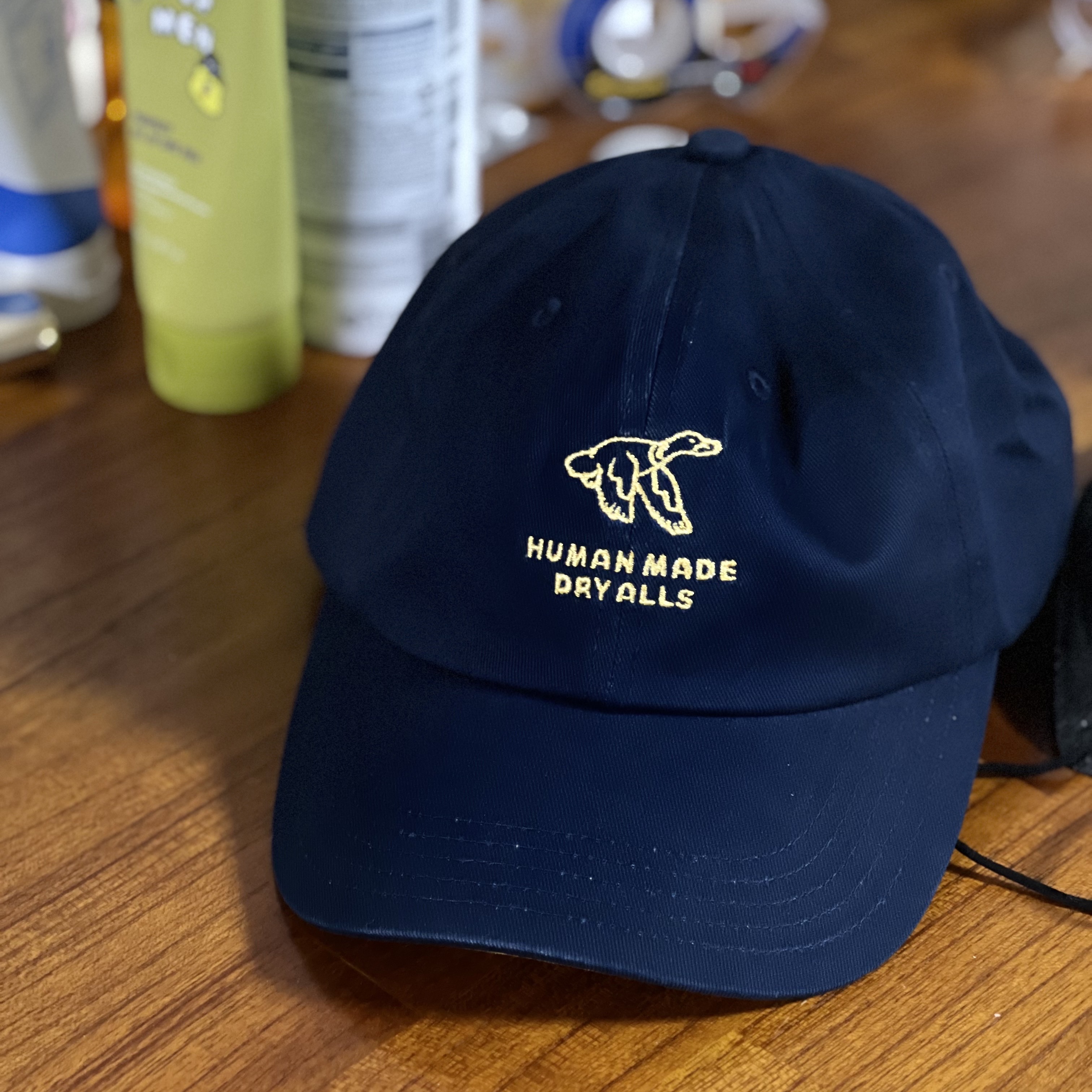 Human Made 6-Panel Twill Cap #6 Navy 착용 스타일