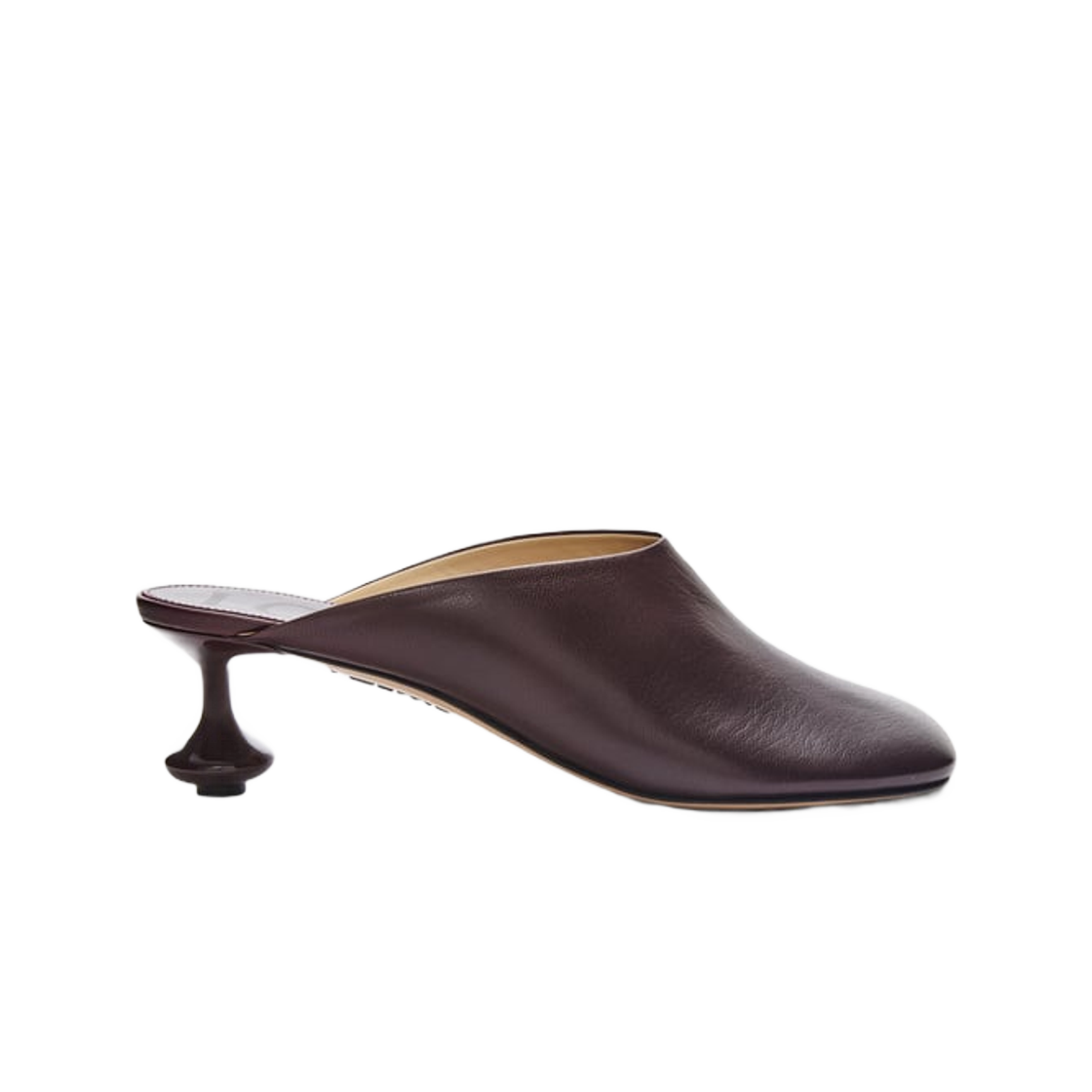 (W) Loewe Toy Mule In Goatskin Burgundy 상세 이미지 1