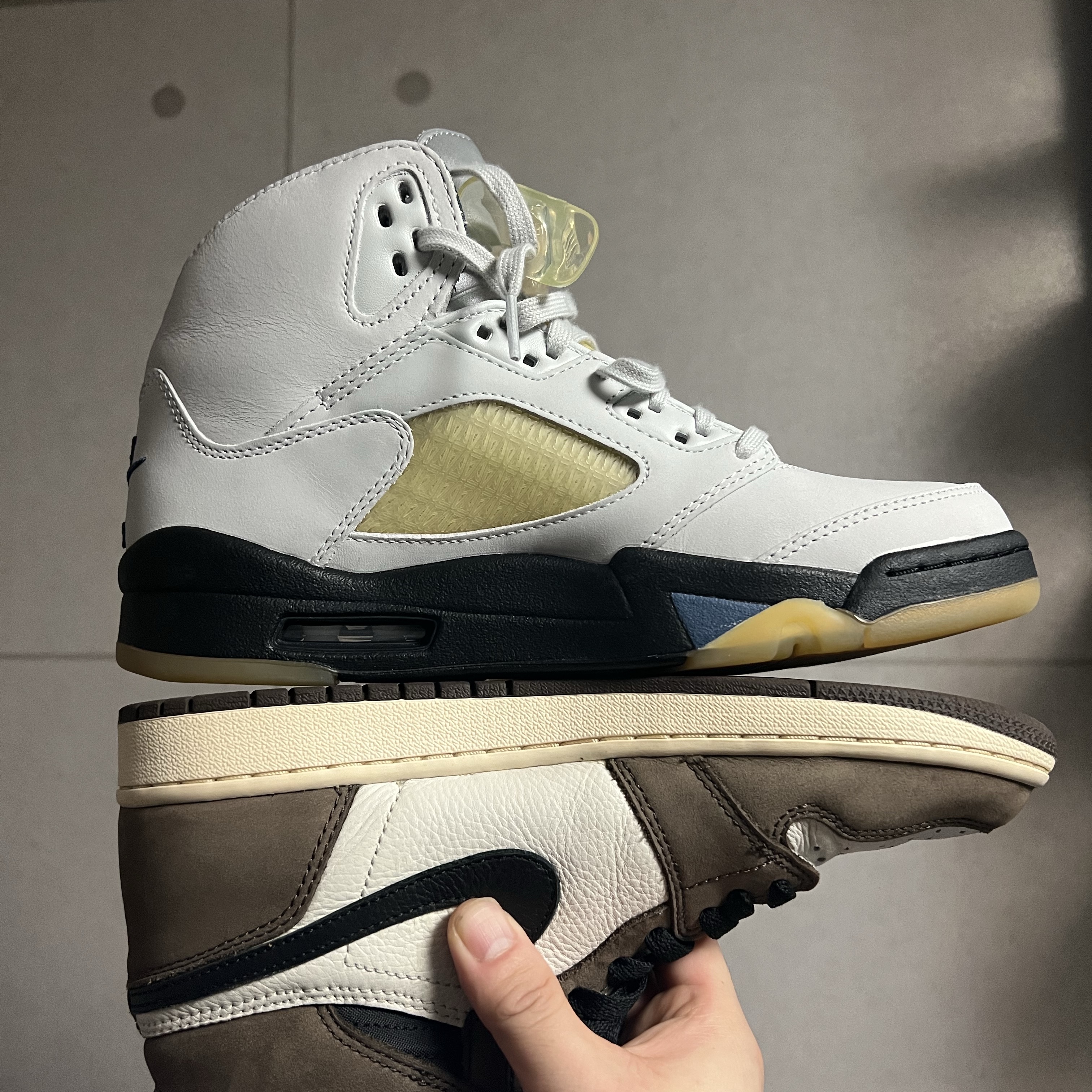 (W) Jordan 5 x A Ma Maniere Retro Dawn 착용 스타일 - 5
