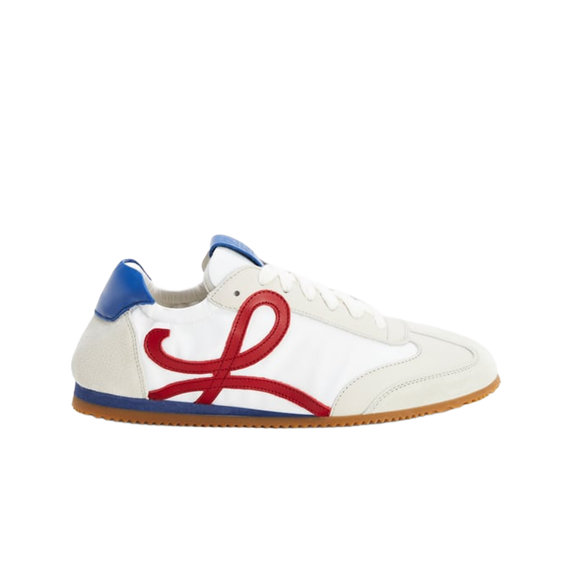 Loewe Ballet Runner In Nylon and Calfskin Soft White Cherry Royal Blue 상세 이미지 1