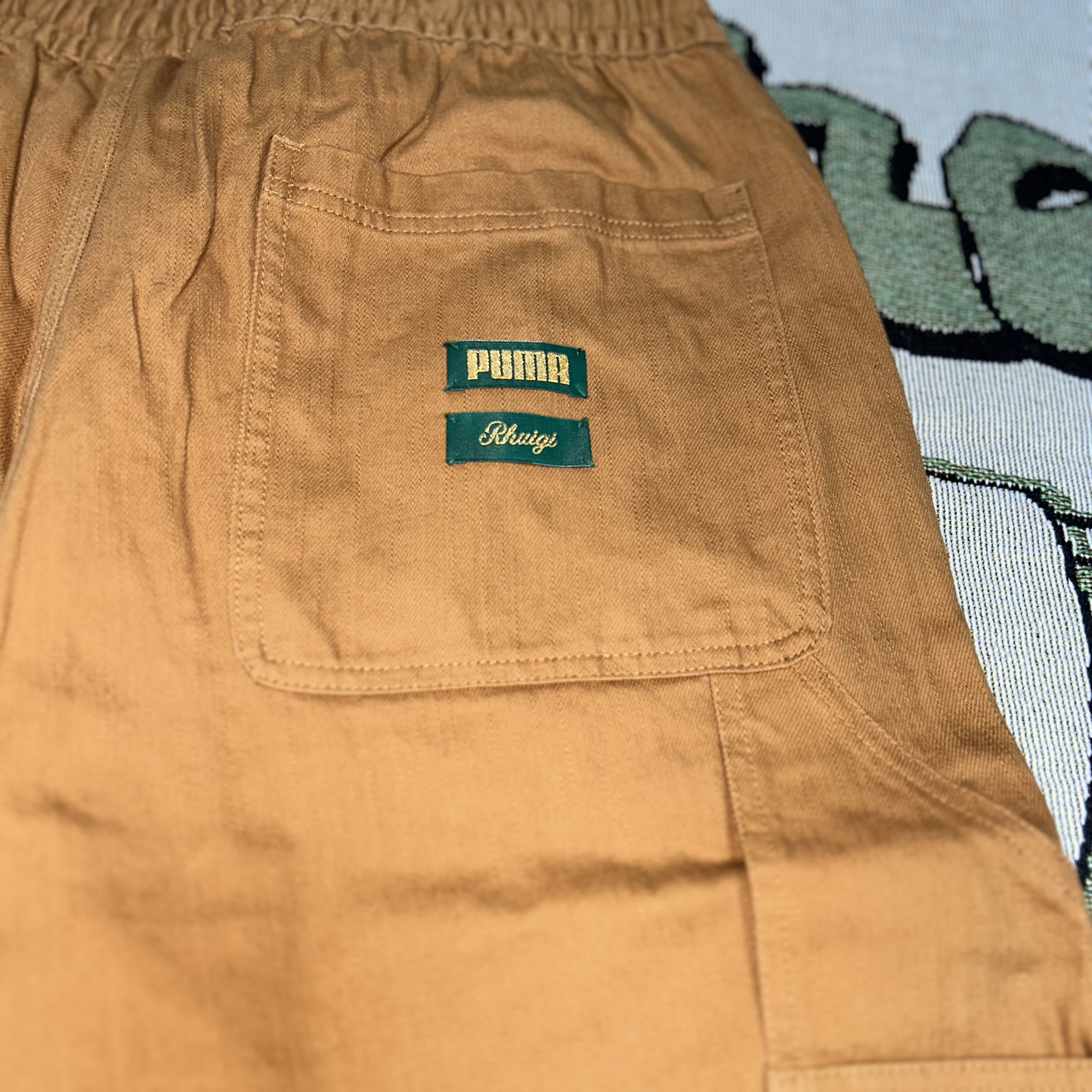 Puma X Rhuigi Double Knee Pants Desert Tan 착용 스타일 - 5