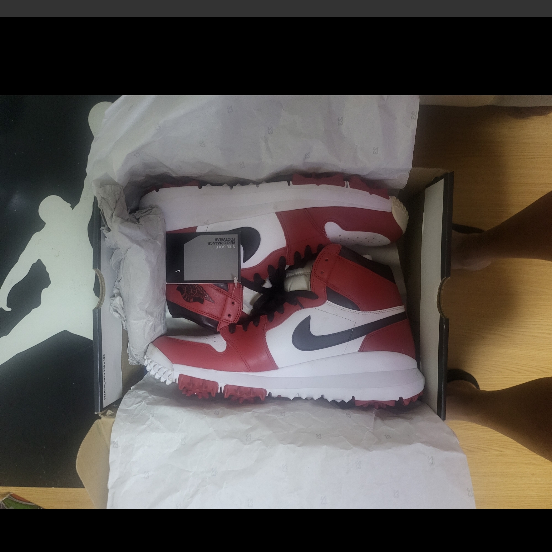 Jordan 1 Retro Golf Cleat Chicago 착용 스타일 - 1