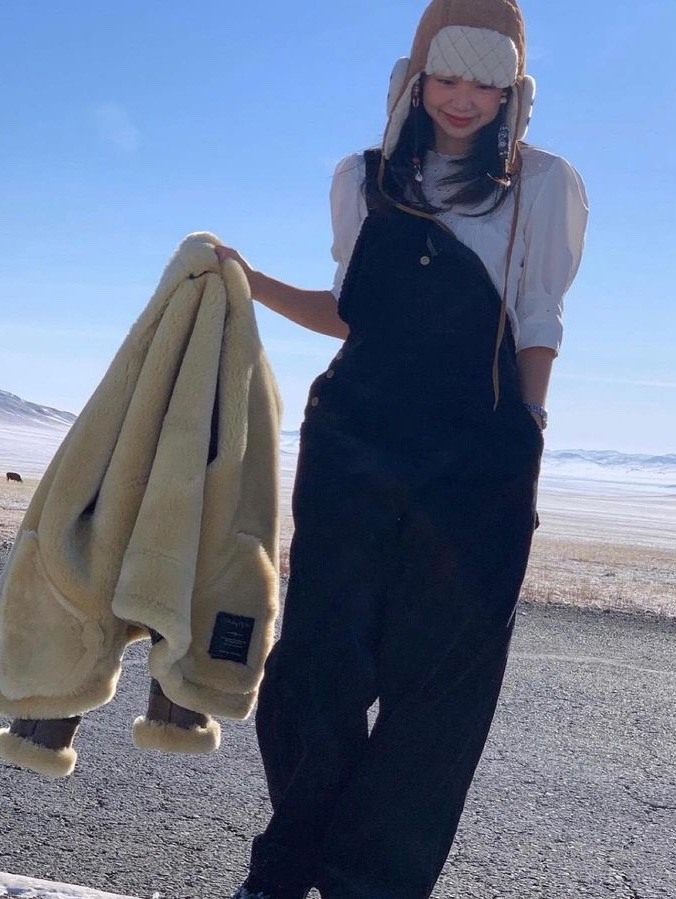 Supreme Cargo Denim Overalls Washed Blue - 22FW, Kenzo x Levi's Denim Dungarees Rinse Blue Denim 착용 스타일 - 2