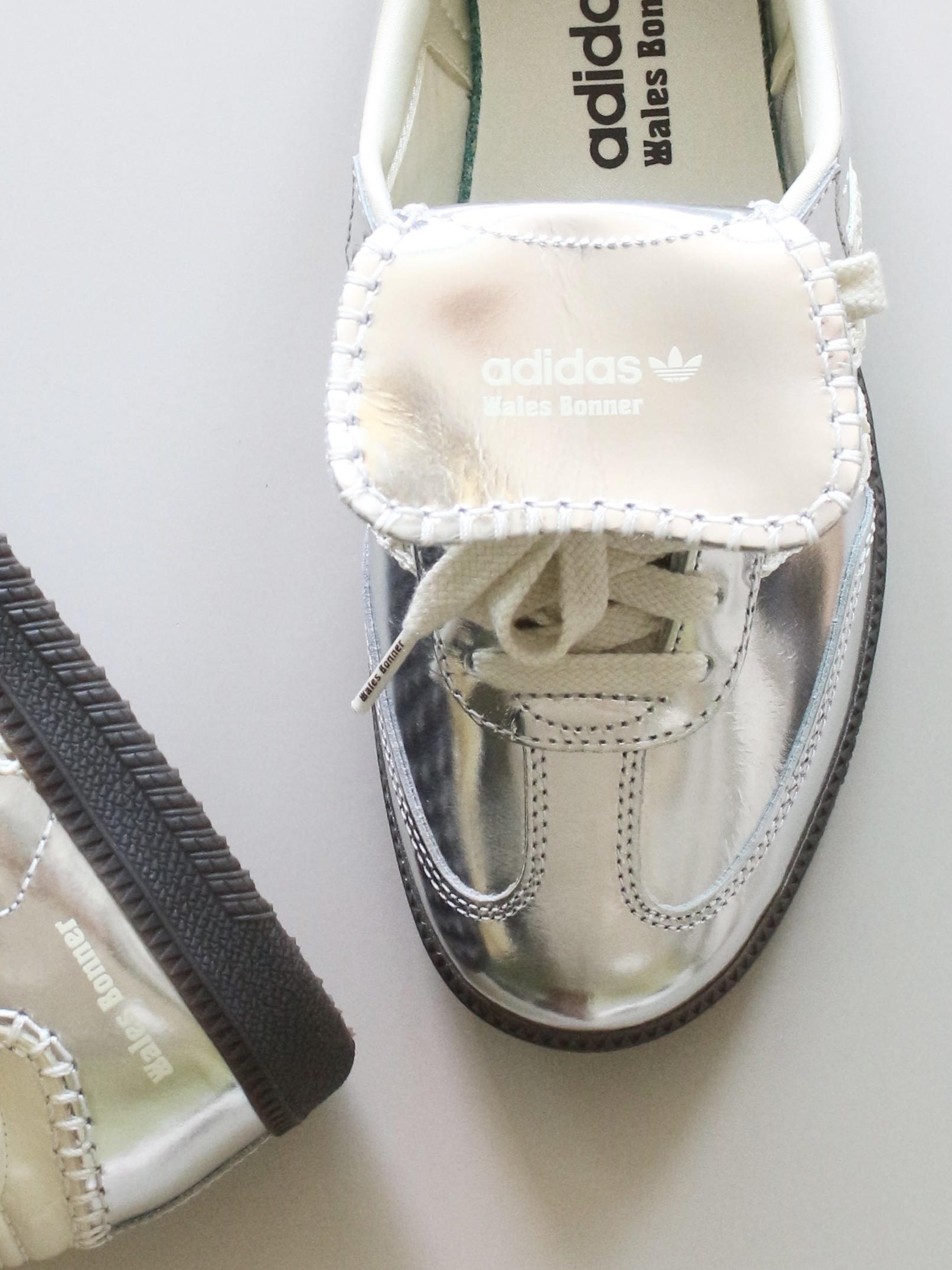 Adidas x Wales Bonner Pony Tonal Samba Core Black Cream White, Adidas x Wales Bonner Samba Brown Ecru Tint 착용 스타일 - 6