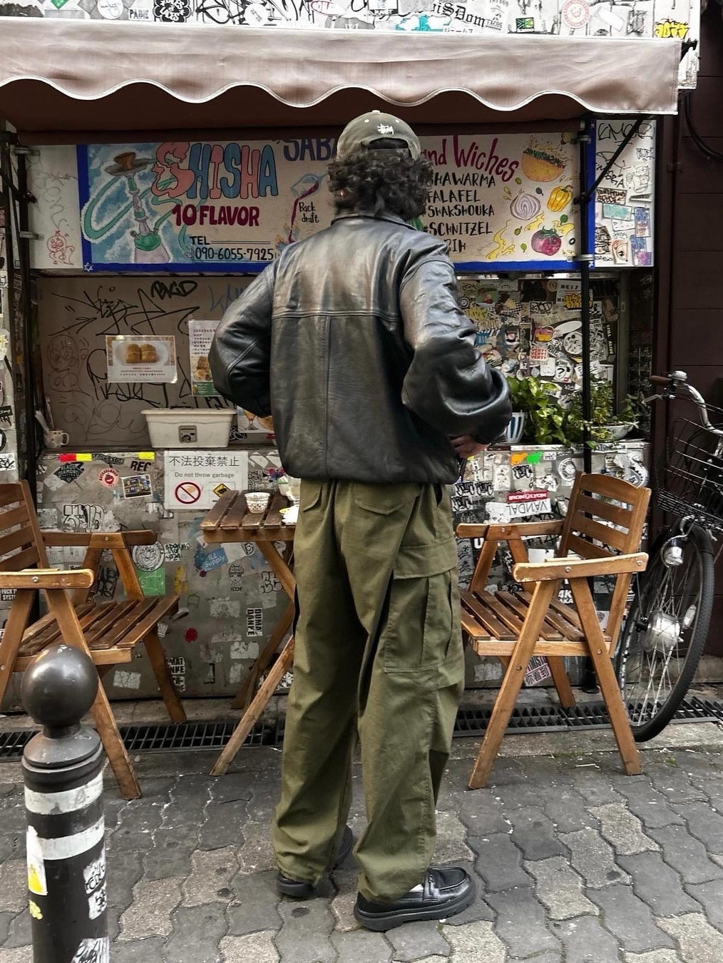 Needles H.D. Fatigue Pants Olive, Etce Gardner Pants Olive 착용 스타일 - 2