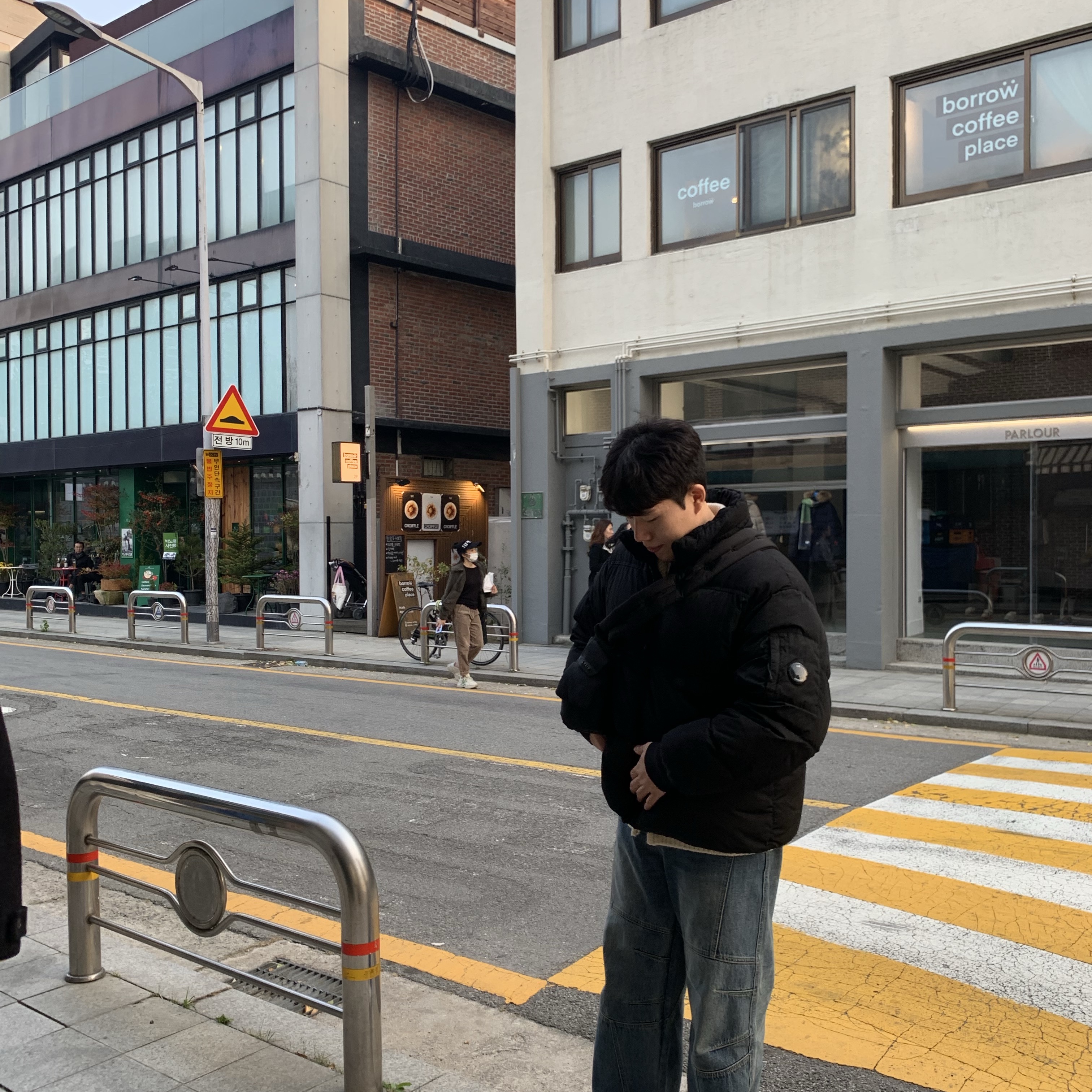 C.P. Company Eco-Chrome R Mixed Down Jacket Black - 23FW 착용 스타일 - 2