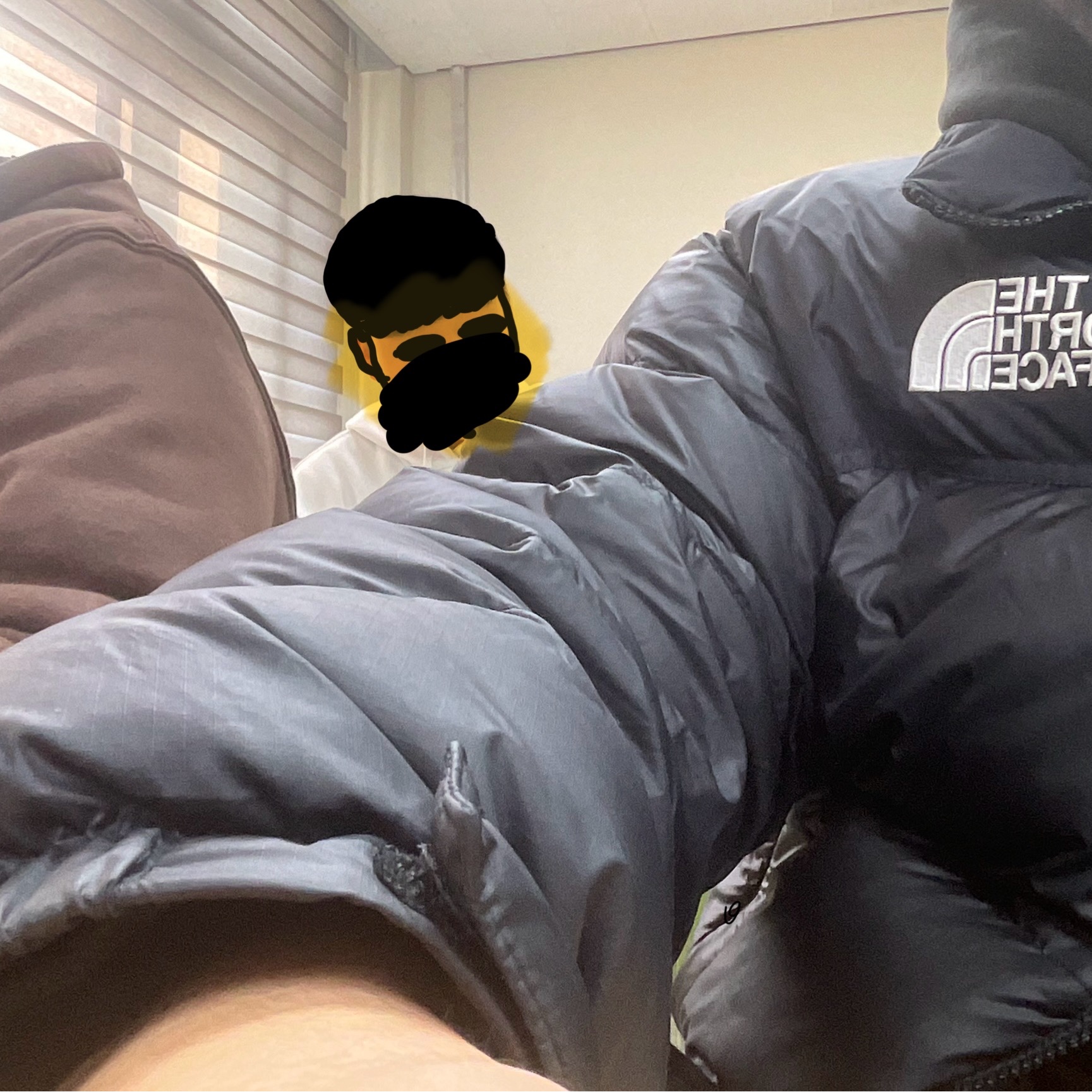 The North Face 1996 Eco Nuptse Jacket Black 착용 스타일