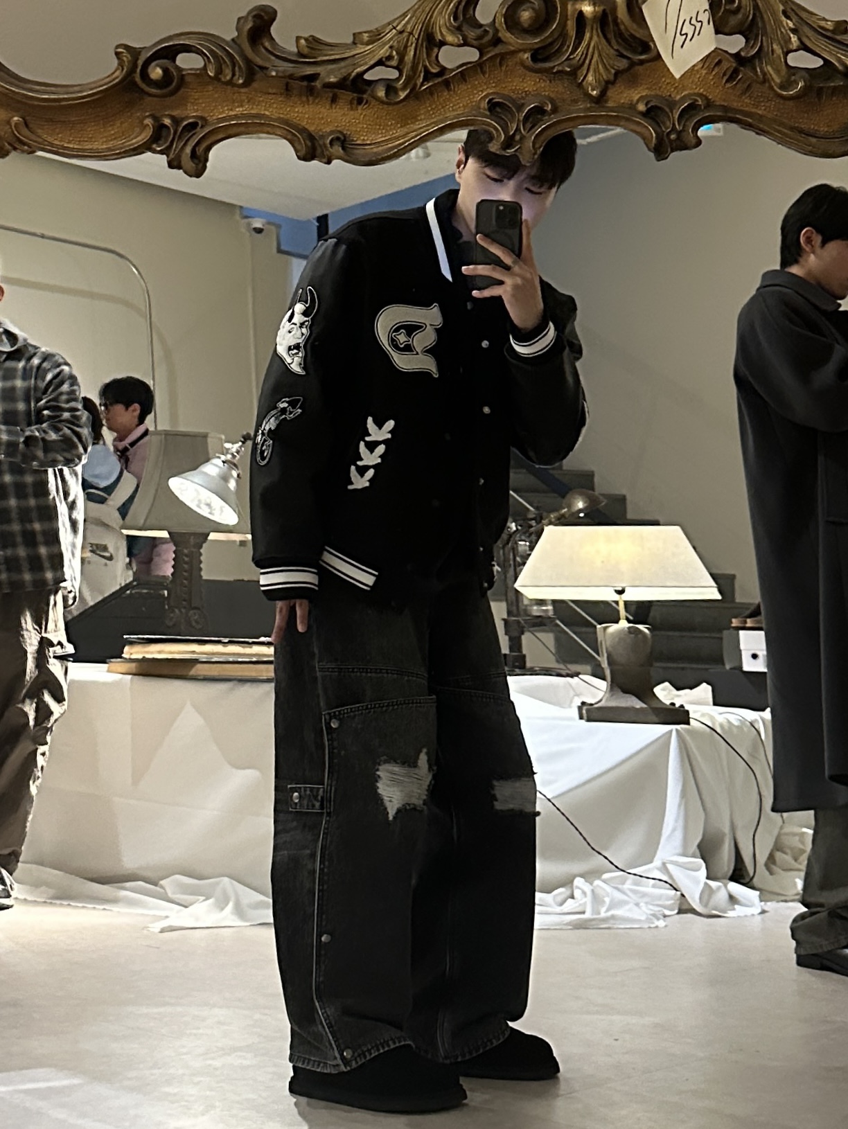 UGG Tasman Black 착용 스타일 - 1