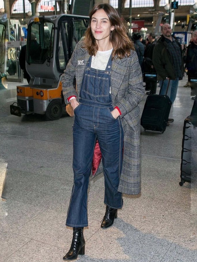 Supreme Cargo Denim Overalls Washed Blue - 22FW, Kenzo x Levi's Denim Dungarees Rinse Blue Denim 착용 스타일 - 5