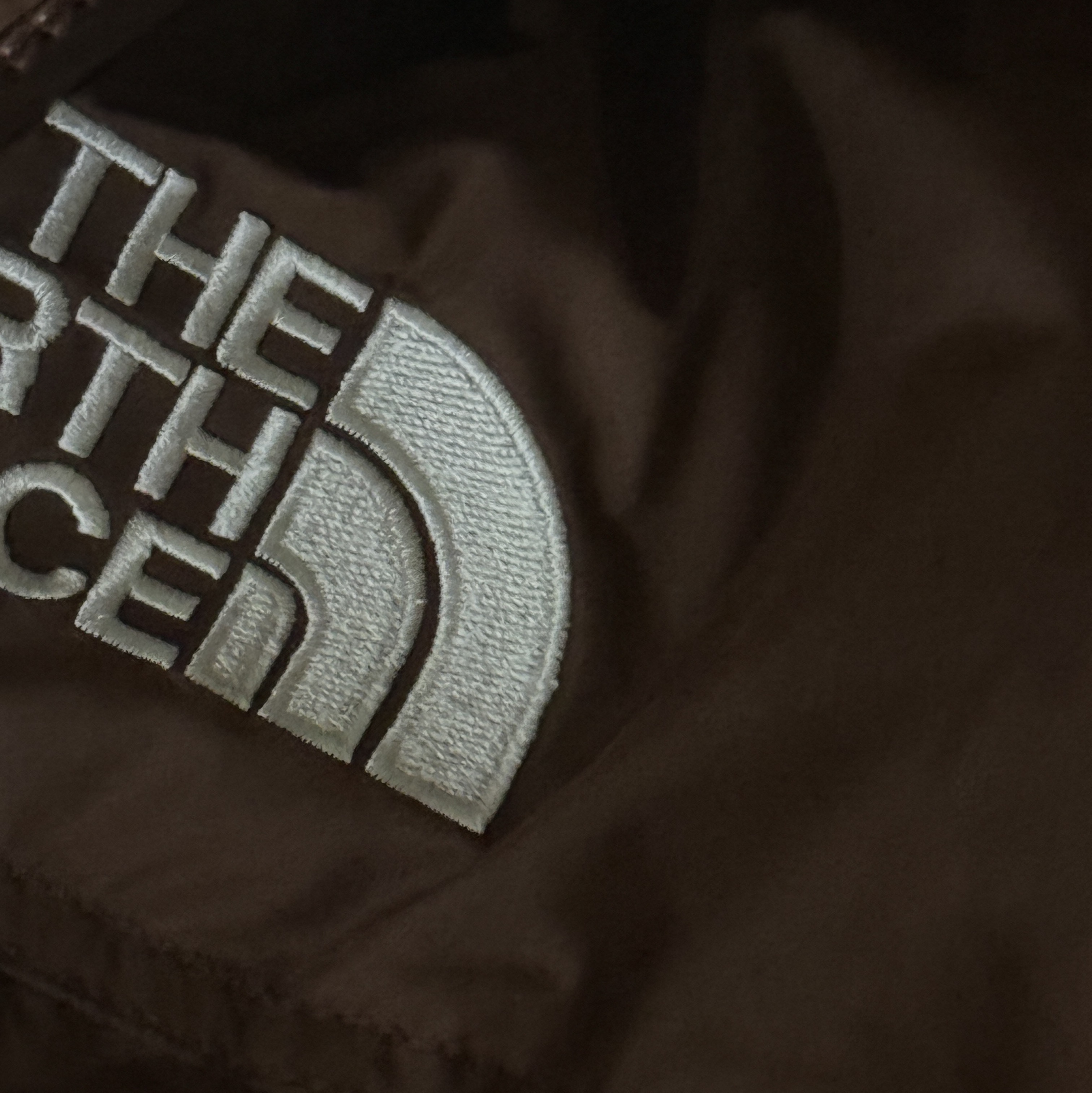 The North Face 1996 Retro Nuptse Jacket Dark Oak 착용 스타일