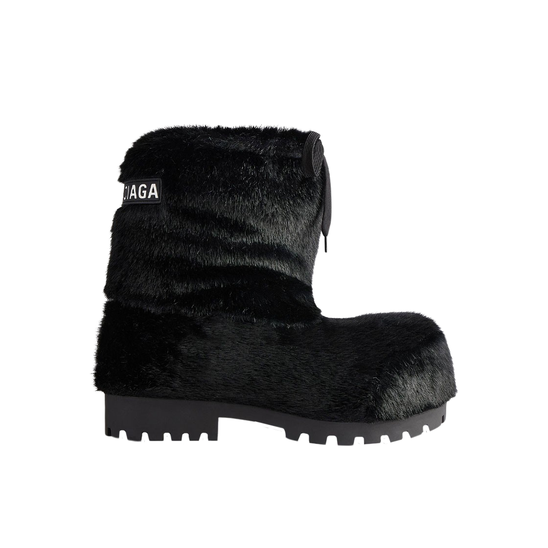(W) 발렌시아가 스키웨어 알래스카 페이크 밍크 로우 부츠 블랙((W) Balenciaga Skiwear Alaska Fake Mink Low Boot Black) - 1