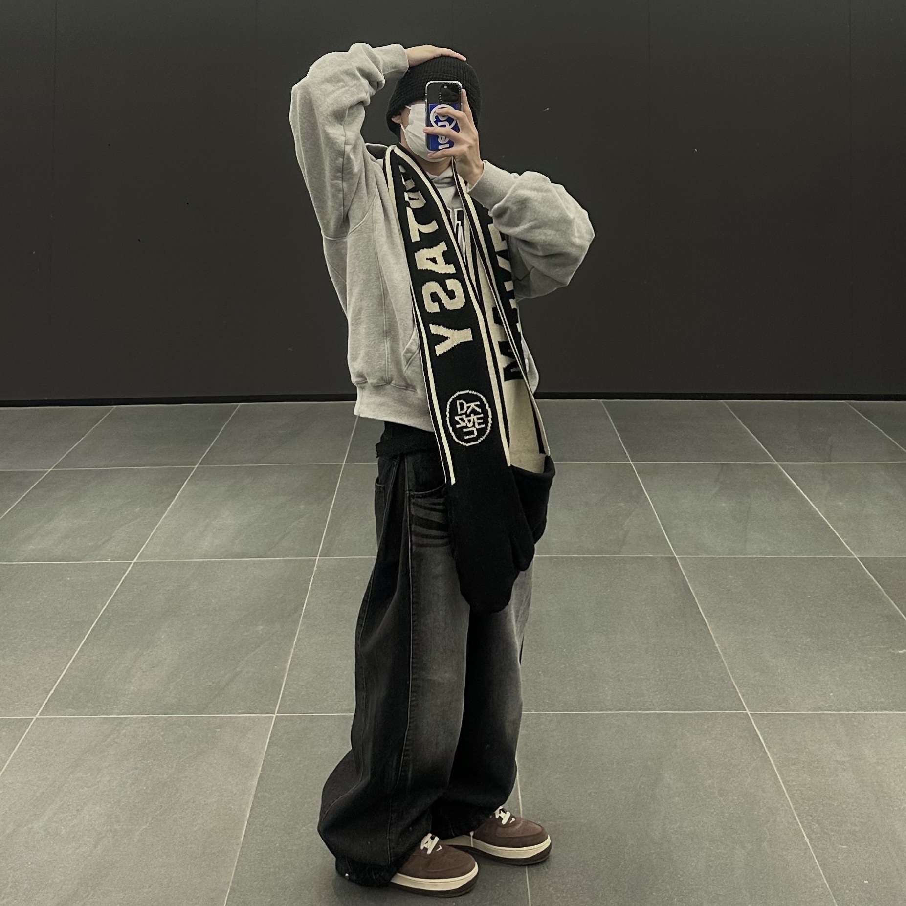 Nike Air Force 1 Mid '07 QS Chocolate 착용 스타일