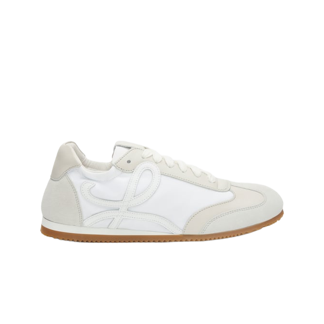 (W) Loewe Ballet Runner In Nylon and Calfskin White Off White 상세 이미지 1