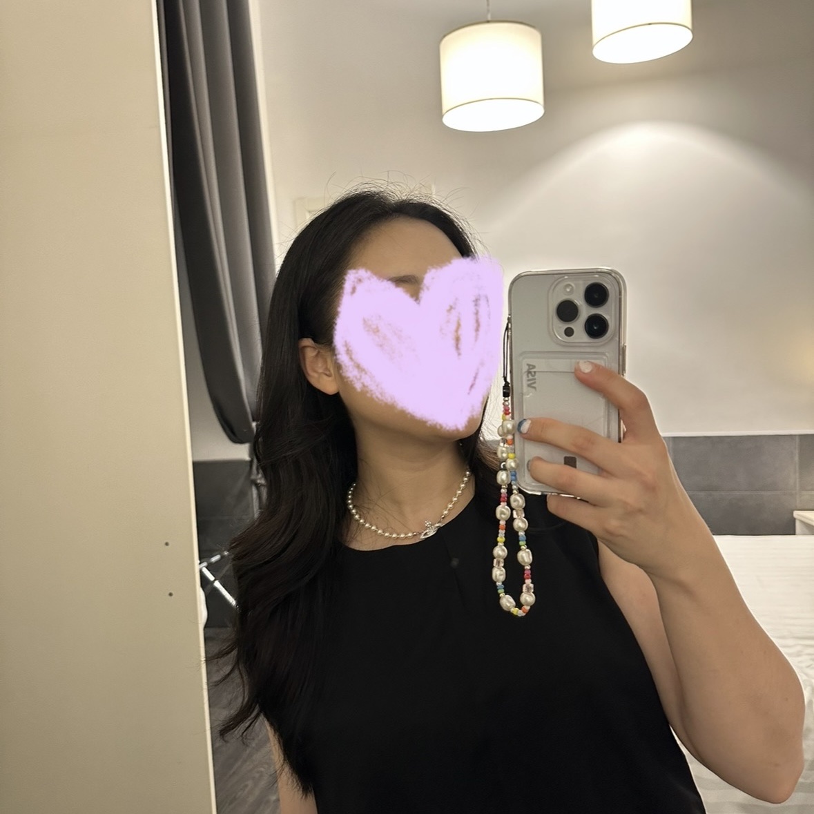 Vivienne Westwood Mini Bas Relief Choker Silver 착용 스타일 - 2