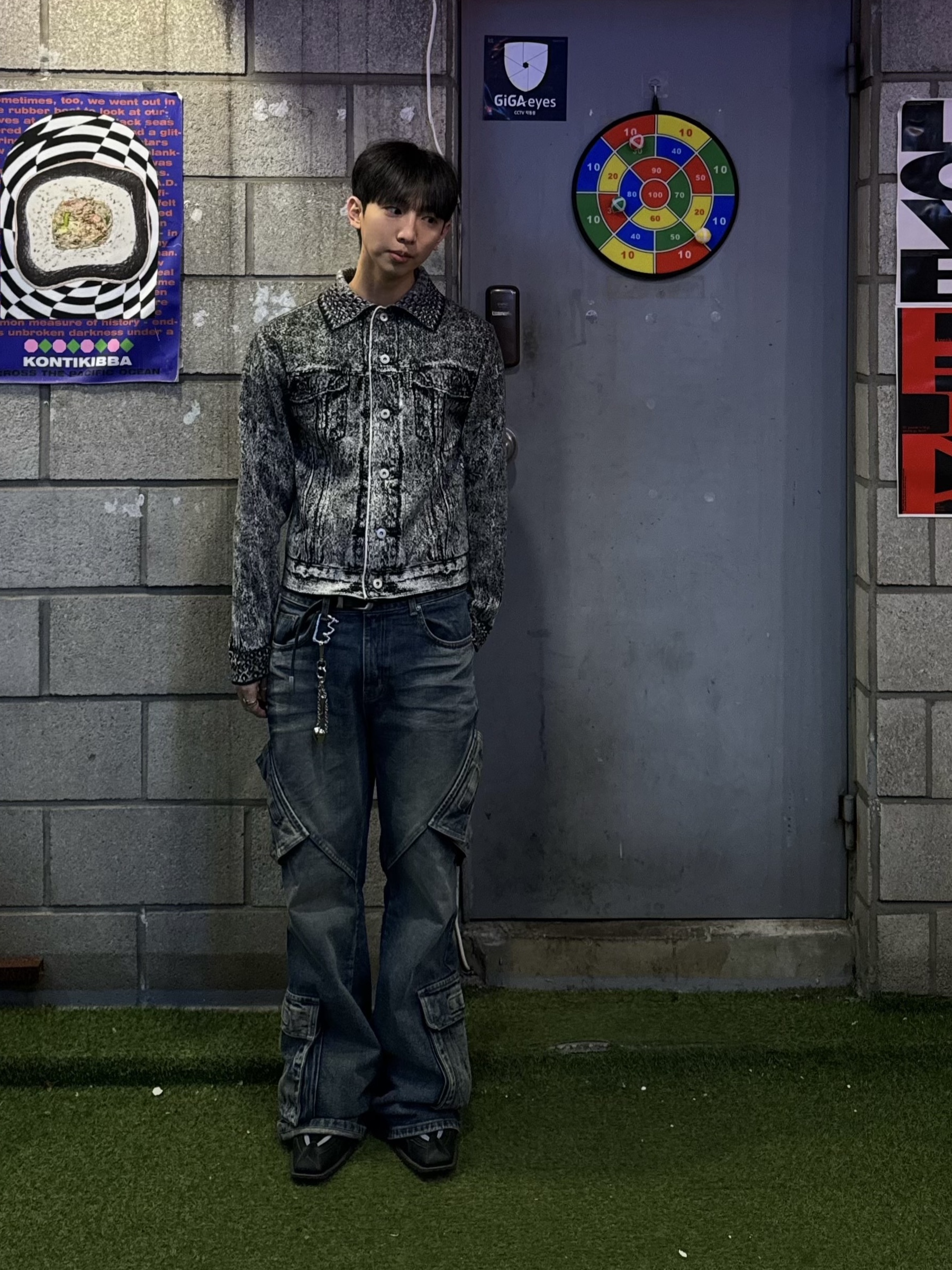 Our Legacy Belt 2cm Leather Black, Nike x Martine Rose Shox MR4 Black 착용 스타일 - 1
