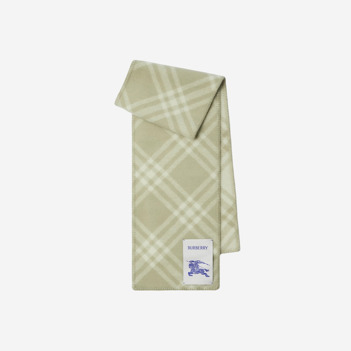 Burberry Check Wool Scarf Hunter 상세 이미지 1