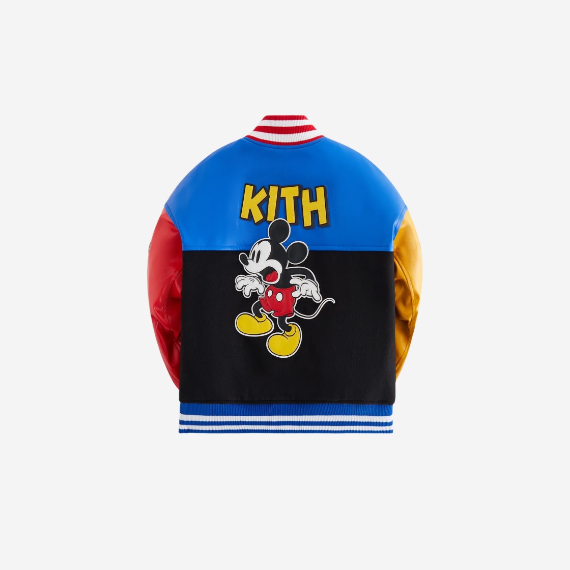 (Kids) Kith x Disney for Mickey & Friends Wool Varsity Jacket Black 상세 이미지 2